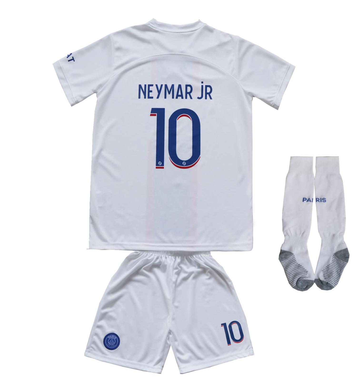 MJGUYS Youth Neymar Soccer Jersey/Shorts/Socks - Size 28 (10-11 Years) | Boys/Girls Sportswear - Buy Online on GoSupps.com