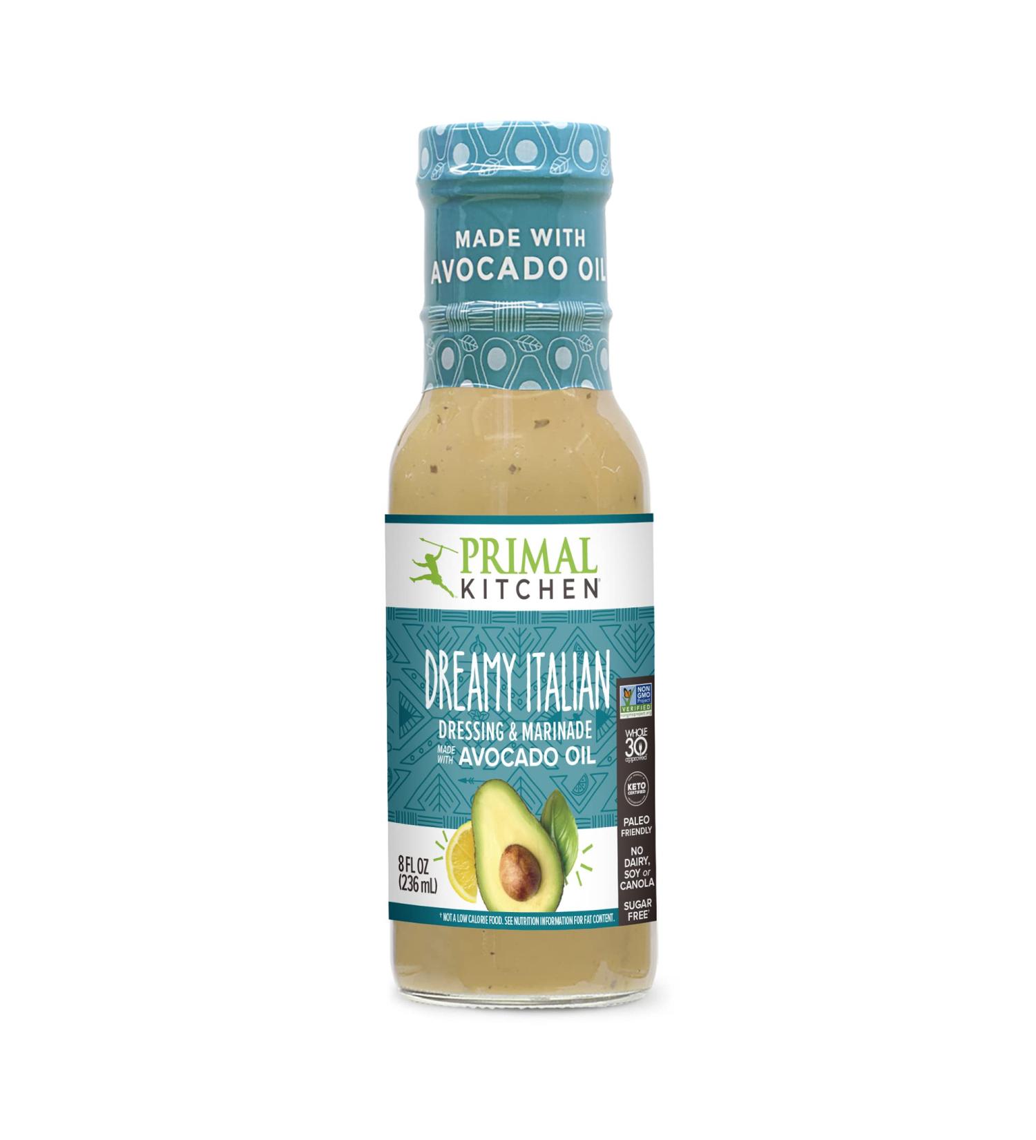 Primal Kitchen Gluten-Free Avocado Oil Dressing Dreamy Italian 8 fl. oz - Buy Online on GoSupps.com