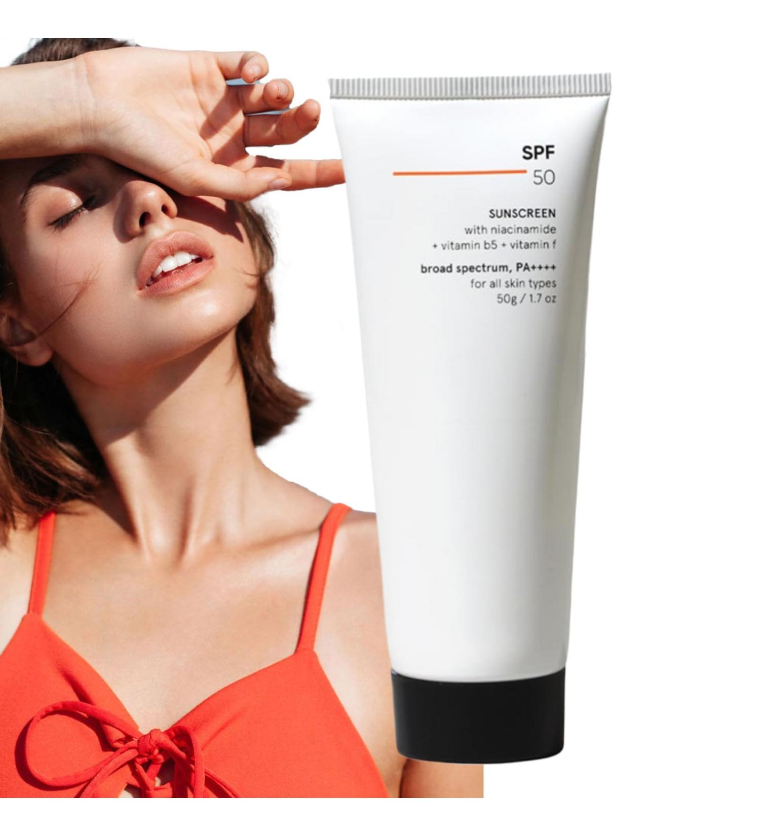 Face and Body Sunscreen | 50g Travel Size Face Sunscreen | Soft and Comfortable Non-Sticky Protection for Travel Beach Daily Boat Makeup Sports - Buy Online on GoSupps.com