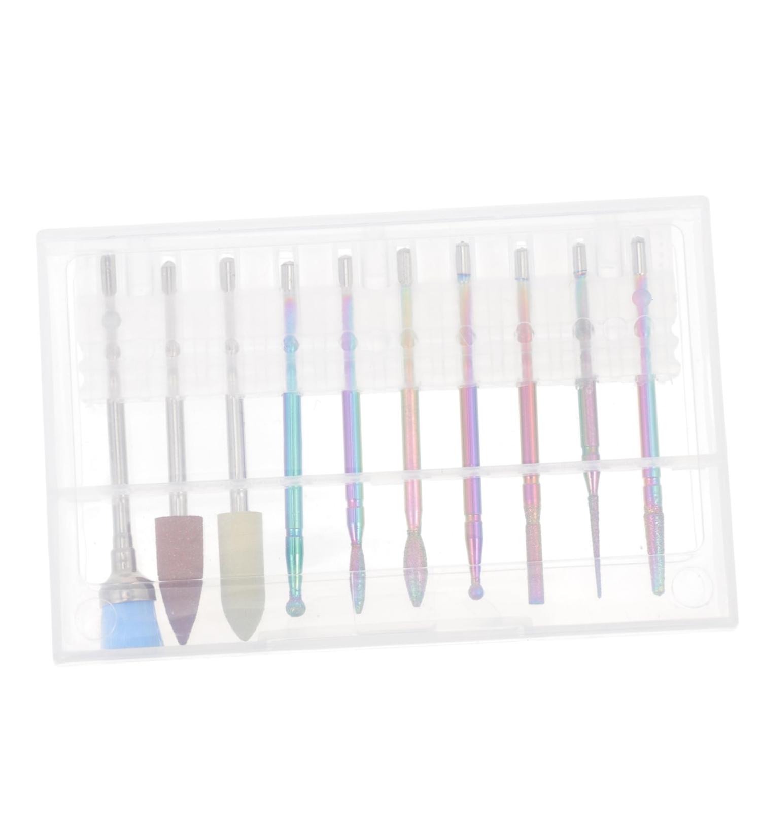 FRCOLOR 1 Set Nail Polisher Nail Polishing Nail Files for Natural Nails Kit Nail Drill Nail Filer Head Russian Nail File Electric Nail Grinding Head Nail Set Alloy Tungsten Steel Manicure - Buy Online on GoSupps.com