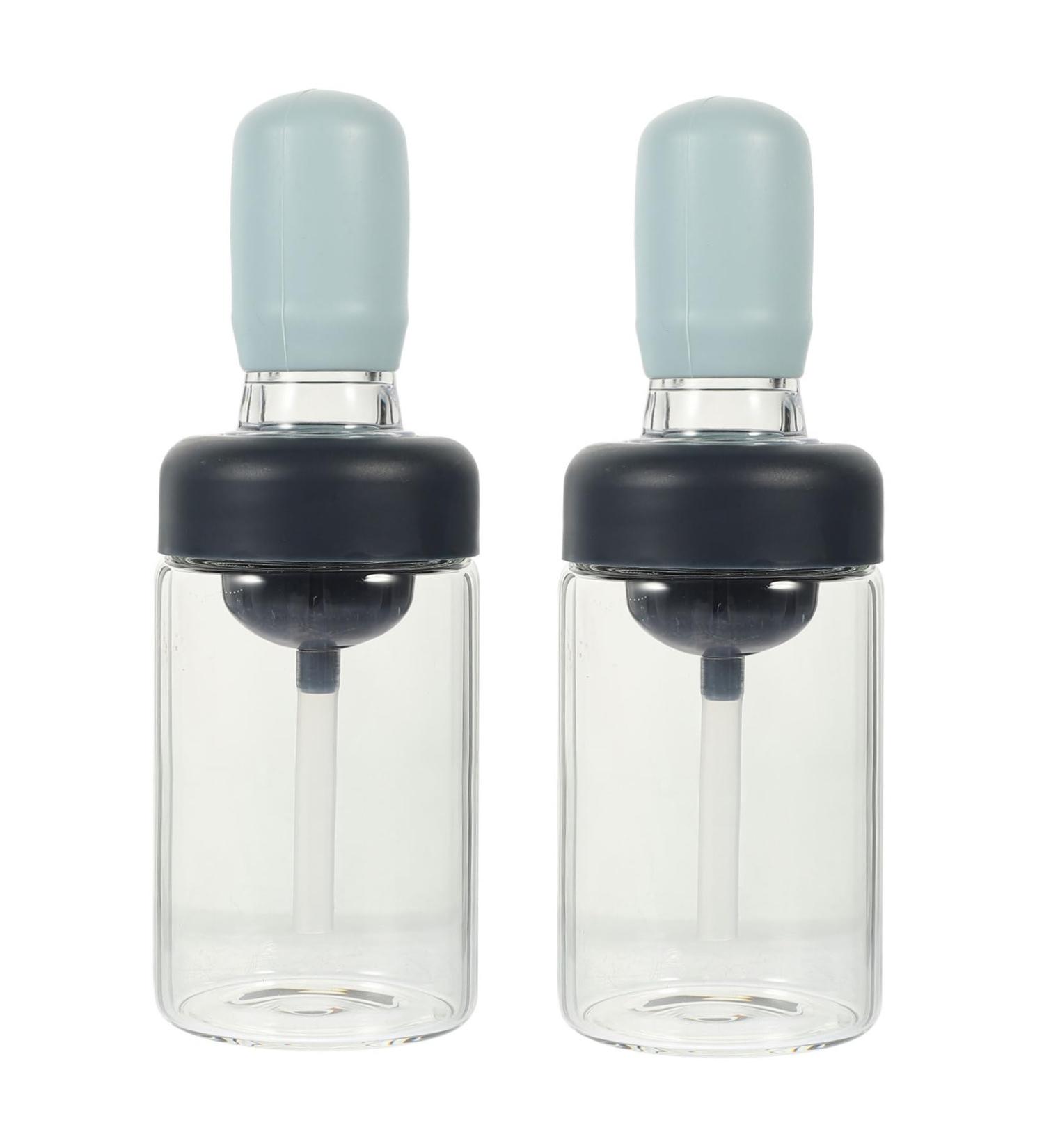 Zerodeko Oil Dispenser Bottle 2pcs Silicone Oil Brush Bottle Oil Control Soy Sauce Bottle Pp Convenient Oil Bottle medium Blue - Buy Online on GoSupps.com