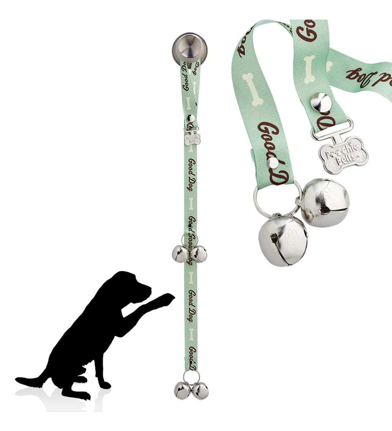 Poochie Bells Good Dog Green - Dog Walking Training & Doorbell for Effective House Training - Buy Online on GoSupps.com