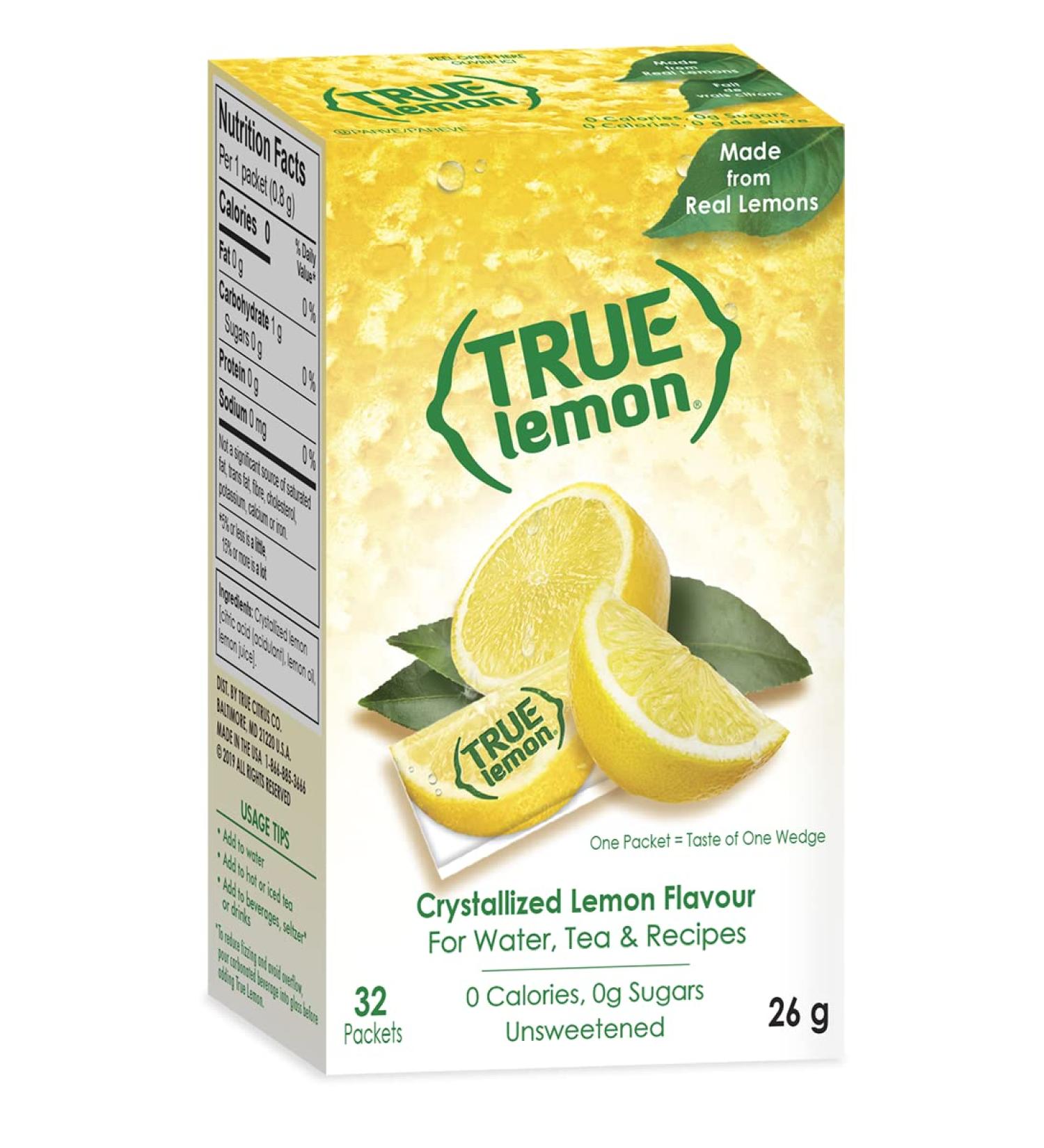 TRUE CITRUS Lemon Beverage Powder 32-Count 25.8G - Buy Online on GoSupps.com