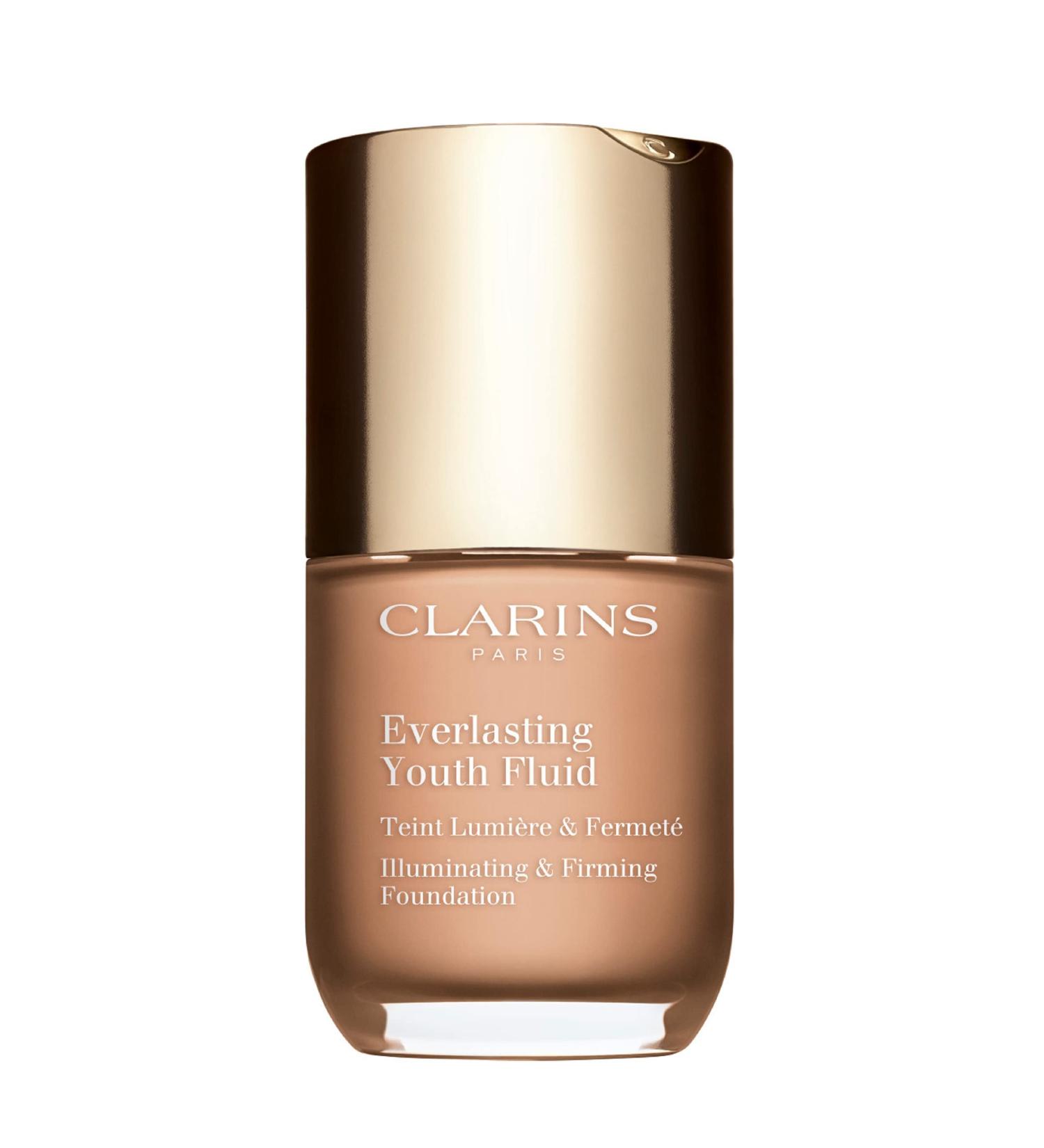 Clarins Everlasting Youth Fluid Foundation - Anti-Aging Medium to Full Coverage - Buy Online on GoSupps.com