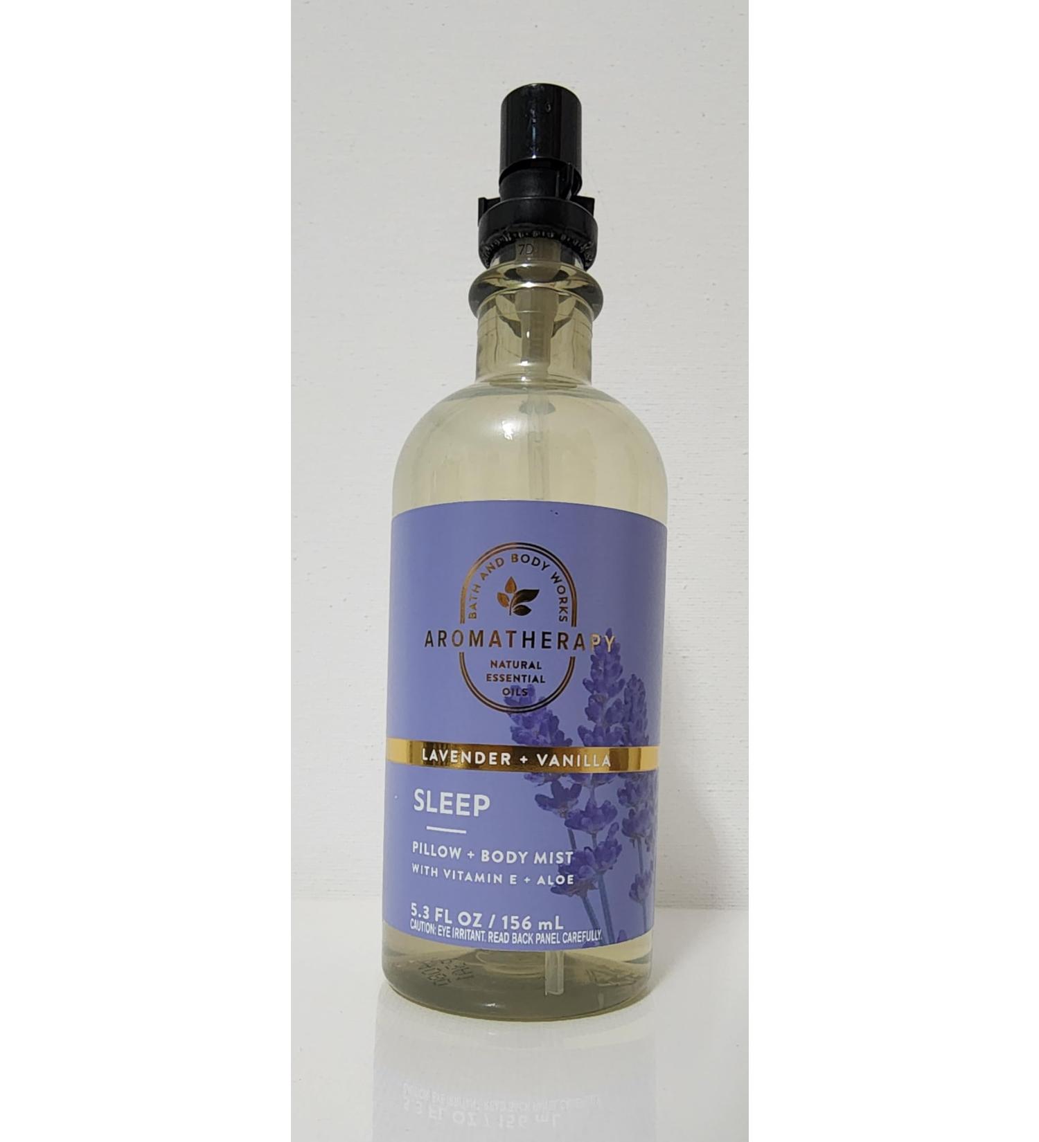 Lavender and Vanilla Aromatherapy Natural Essential Oil Body Mist with Vitamin E and Aloe 5.3 FL OZ/ 156 mL Bath and Body - Buy Online on GoSupps.com