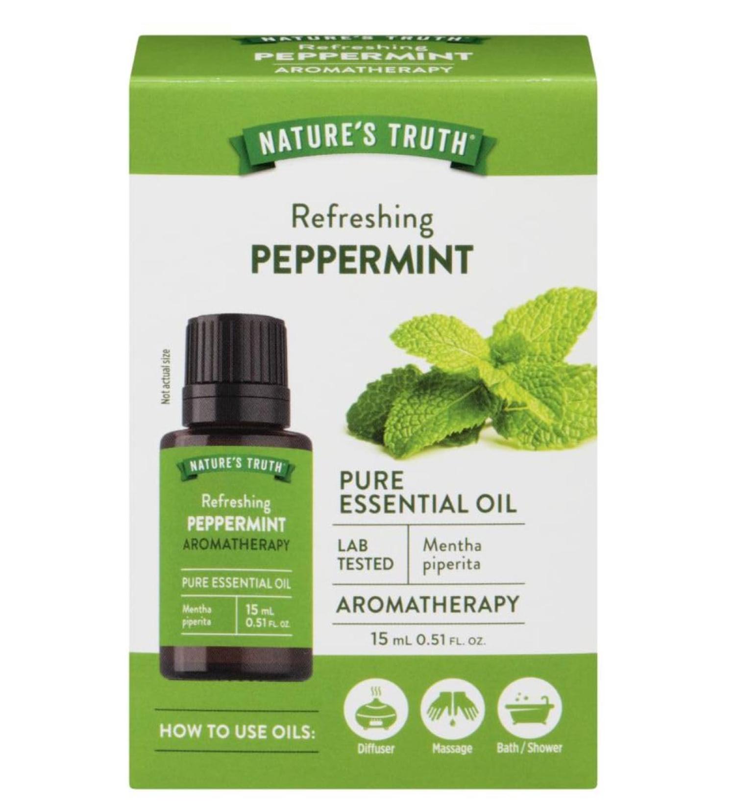 Nature's Truth Essential Oil 100% pure Peppermint Oil 1 Count - Buy Online on GoSupps.com
