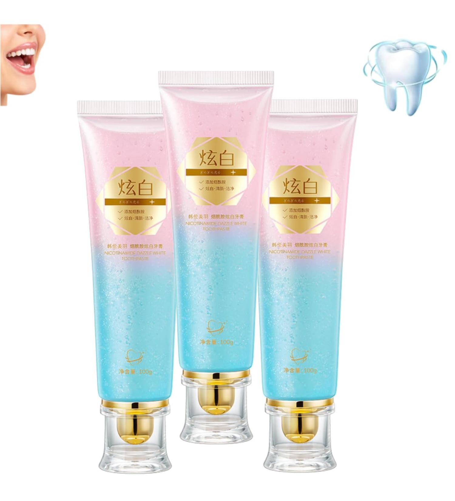 2024 New Niacinamide Whitening Toothpaste Niacinamide Fresh Mouth Toothpaste Deep Cleaning Toothpaste Teeth Whitening Toothpaste Anti-Stain Toothpaste - Buy Online on GoSupps.com