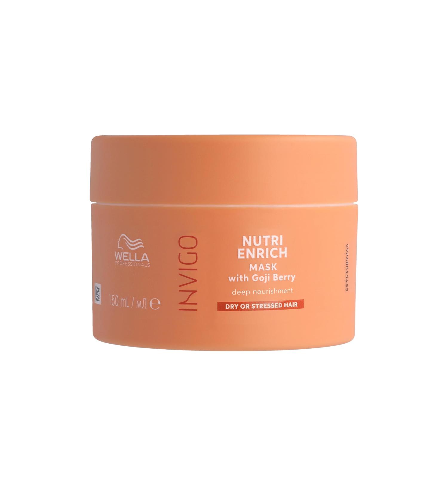 Wella Professionals Invigo Nutri Enrich Deep Nourishing Mask 150 ml - Intensive Hair Care for Frizz-Free Smooth Hair with Vitamin E & Panthenol - Buy Online on GoSupps.com