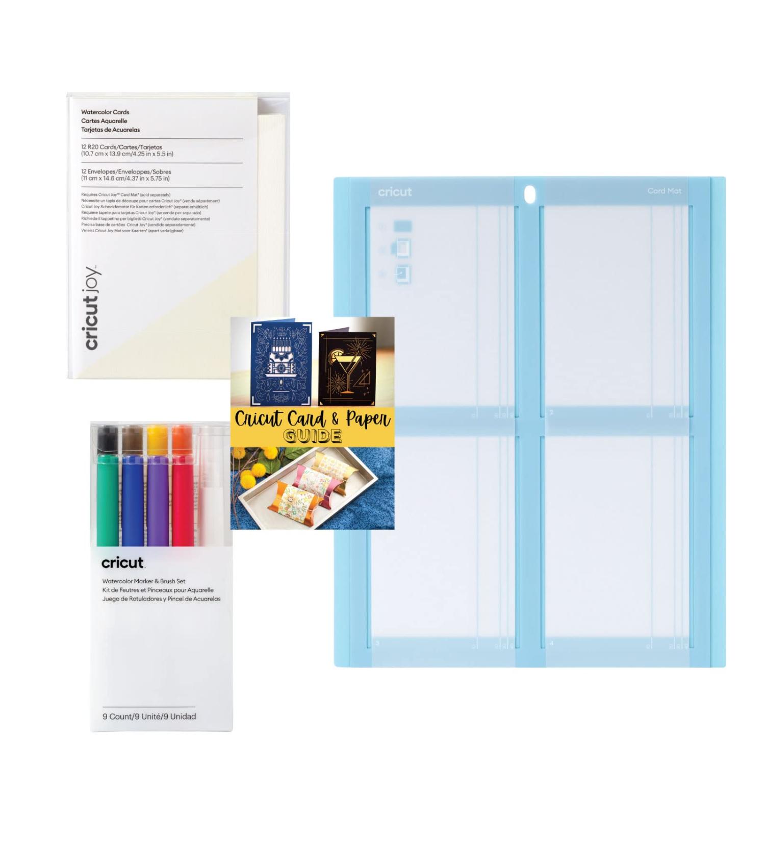 Cricut R20 Watercolor Cards Bundle with Rainbow Markers and Card Mat - DIY Invitations Kit - Buy Online on GoSupps.com