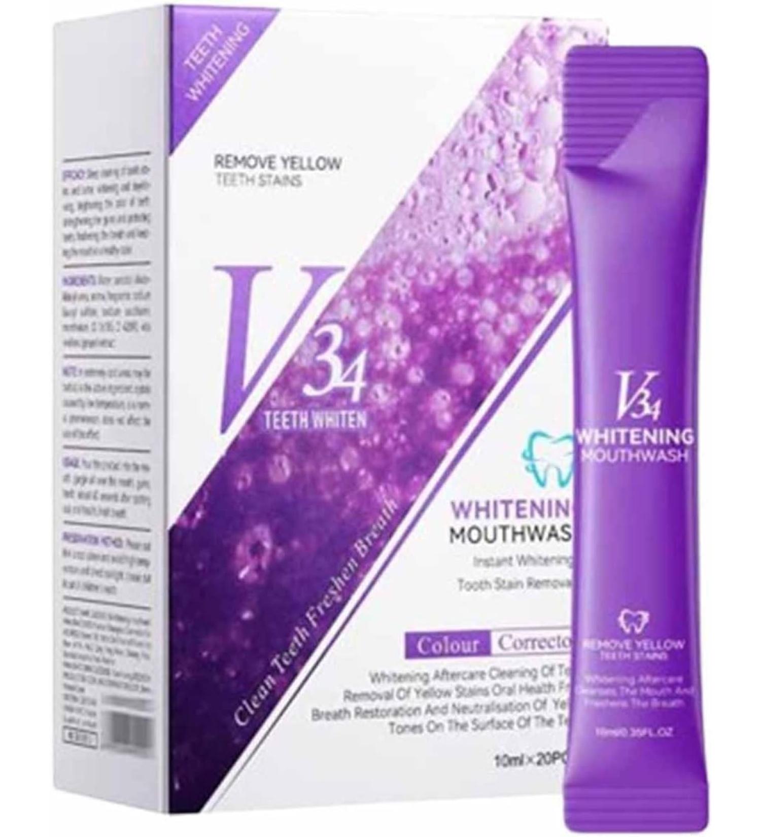 Lila Tooth Whitening Mouthwash - Purple Stain Removal & Whitening (1 PC) | International Shipping - Buy Online on GoSupps.com