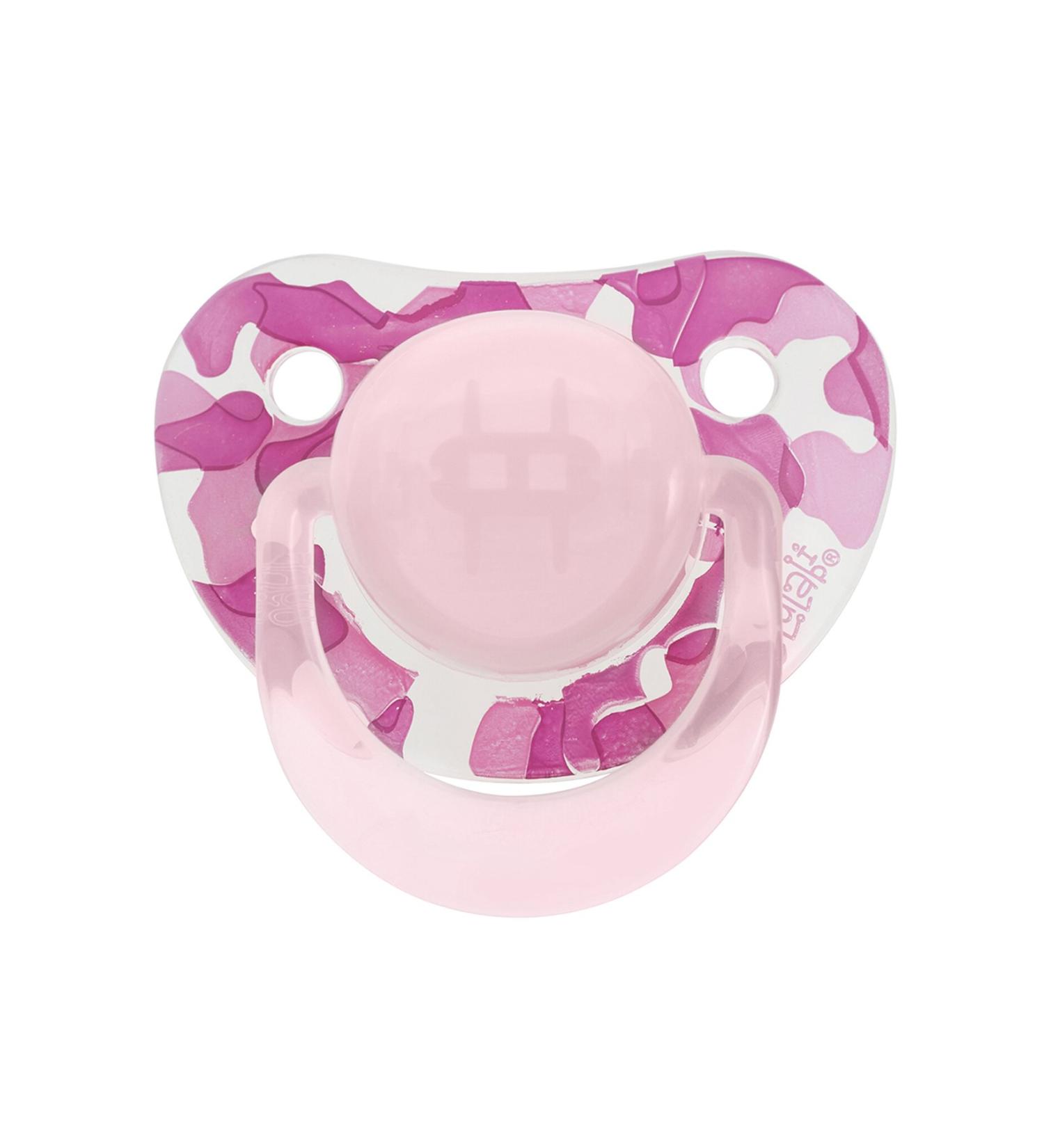 Lulabi Silicone Pacifier for 6 Months - Soft Pink Design | International Shipping Available - Buy Online on GoSupps.com