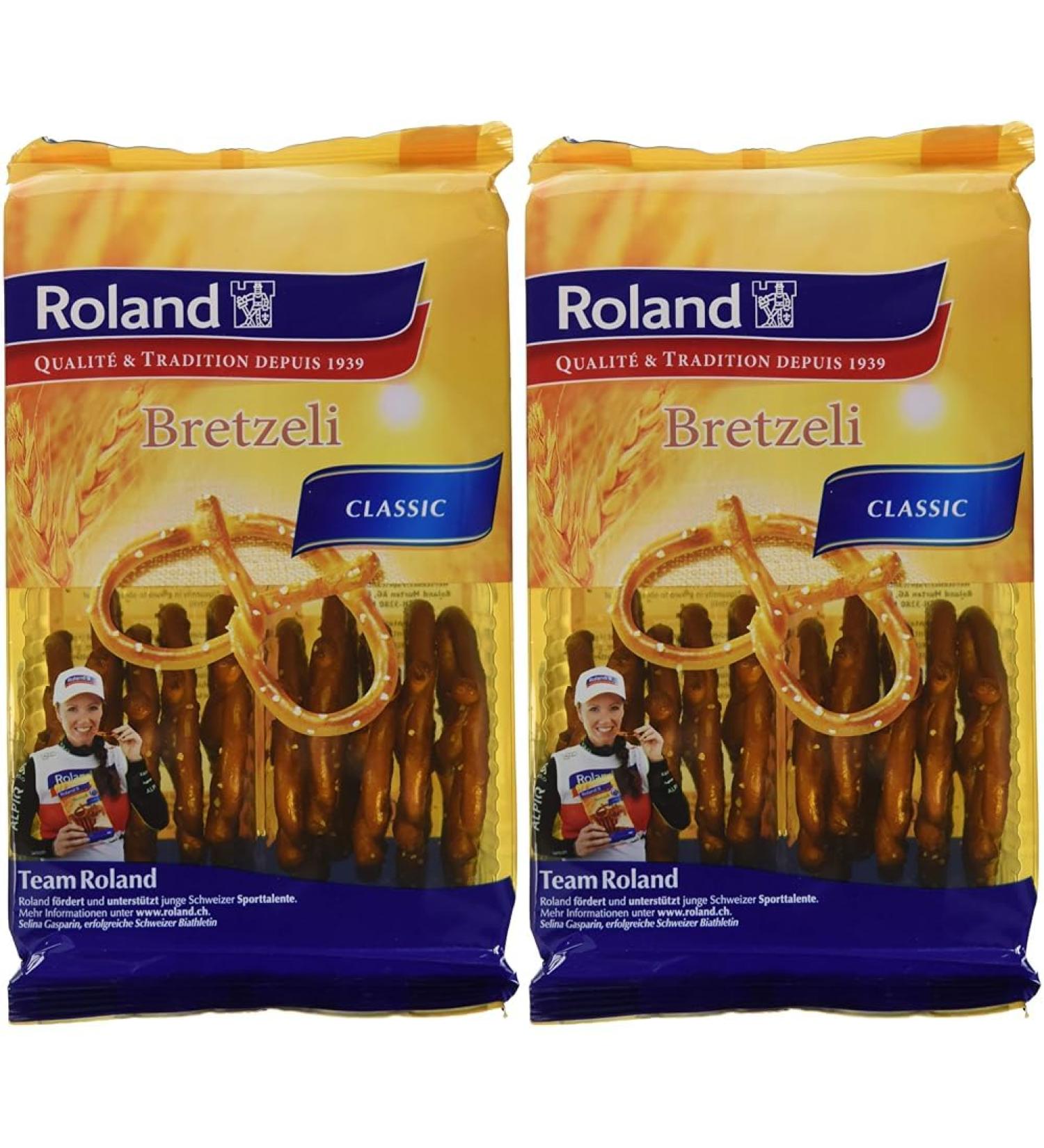 Roland Bretzeli Salted Pack of 2 (100g) | Authentic Gourmet Snacks | International Shipping - Buy Online on GoSupps.com
