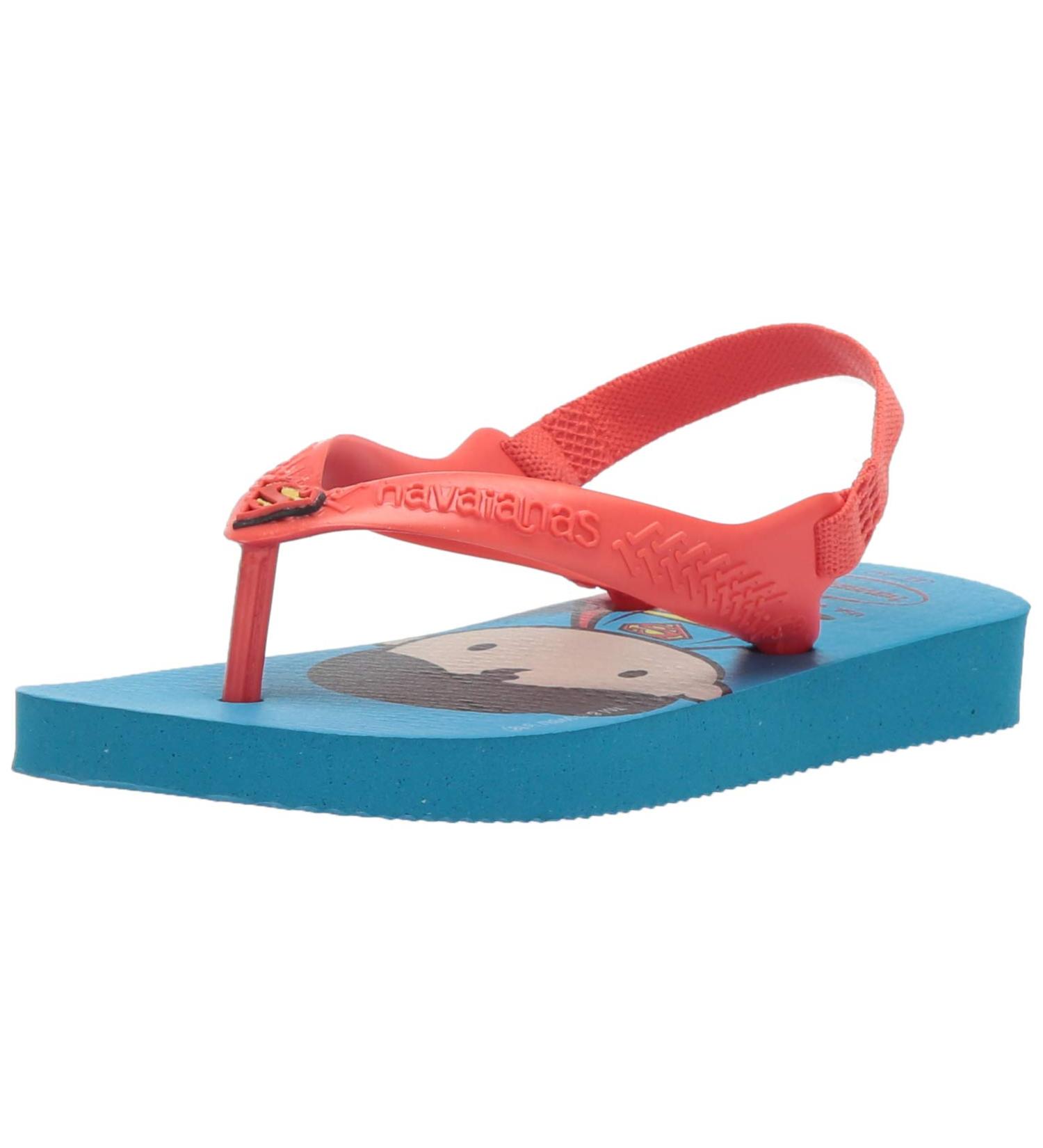 Havaianas Unisex Babies Heroes Walking Sandals 9C - Turquoise Strawberry - Buy Online on GoSupps.com