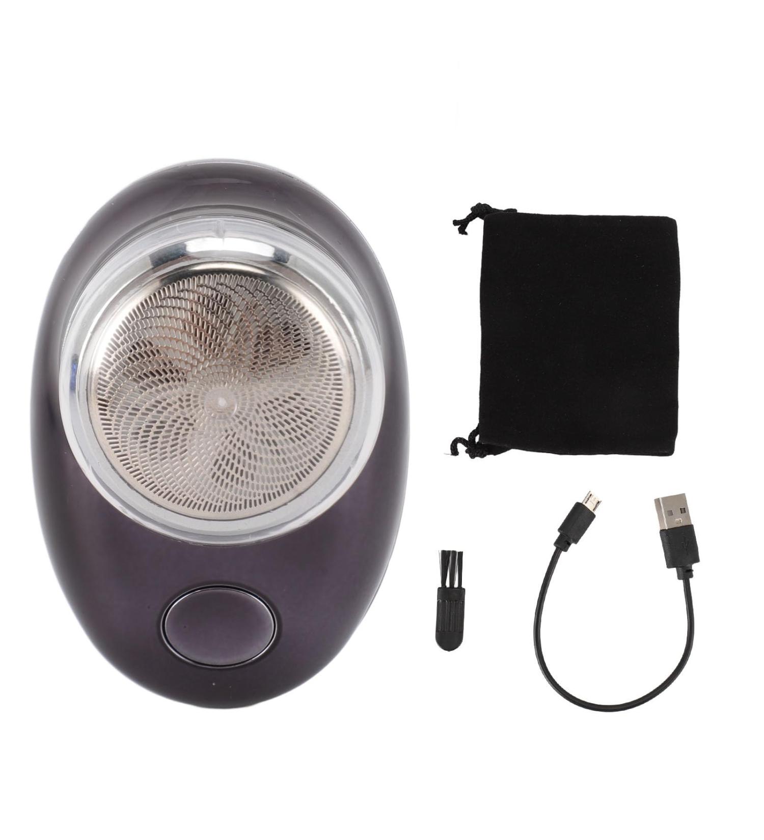 Electric Beard Clipper - USB Rechargeable Stainless Steel Trimmer | Portable & Lightweight Cutter for Precision Grooming (Electroplated Black - Buy Online on GoSupps.com