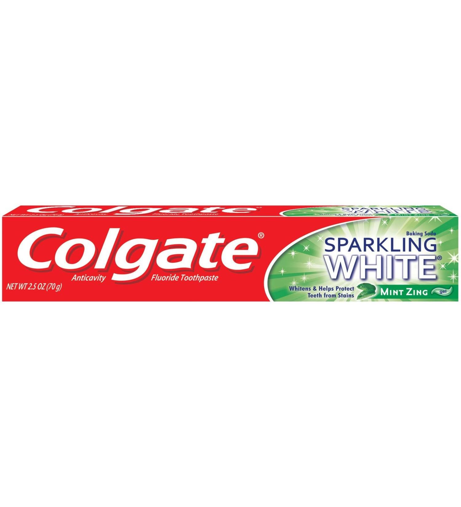 Colgate Sparkling White Mint Zing Gel Toothpaste 2.5 Ounce