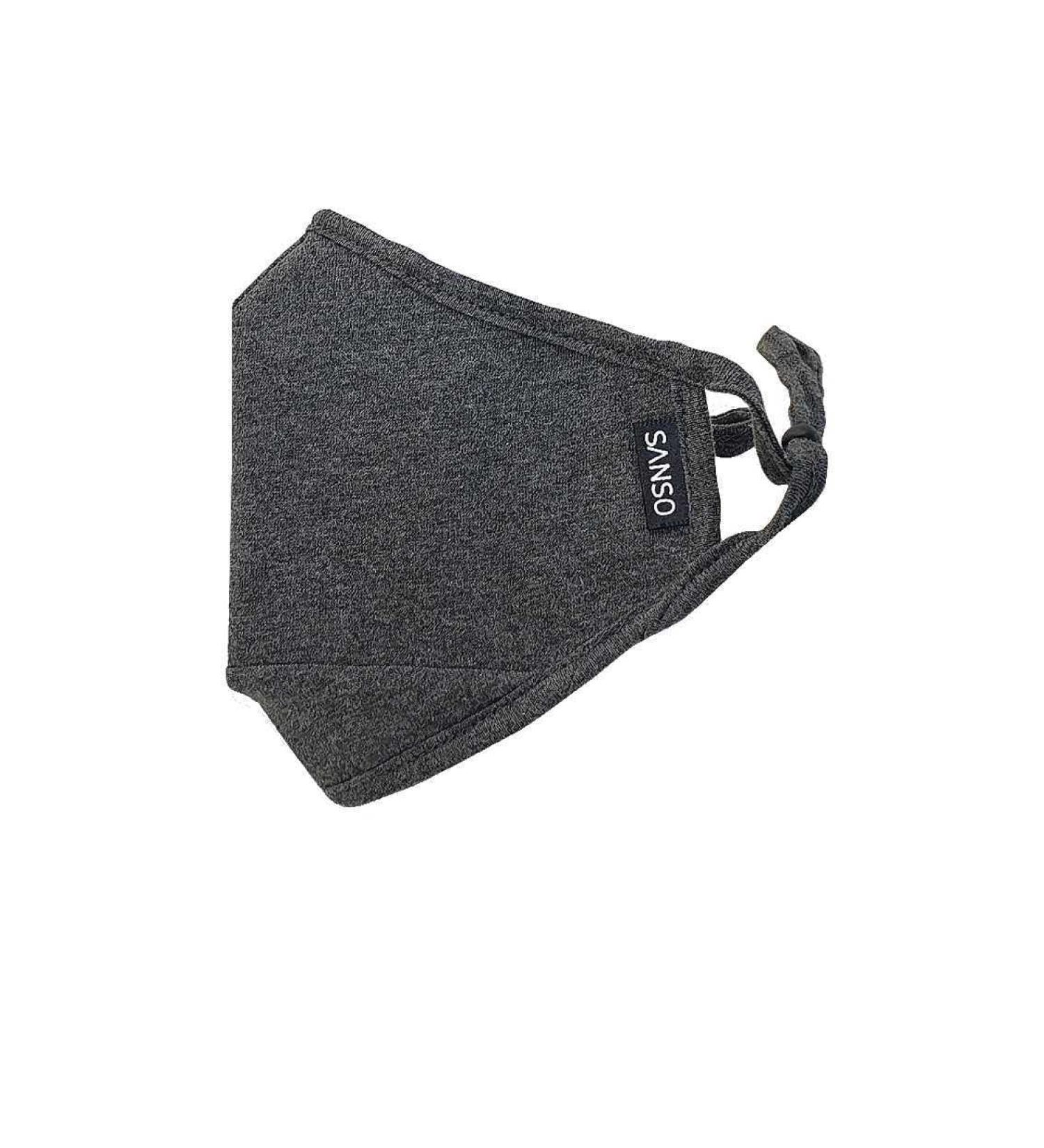 Sanso Nano Filter K-Pop 3 Layer Face Mask Breathable Washable Reusable Mask for Autumn & Winter Season - 100% Natural Cotton Made in Korea 1 count Dark Grey ( Winter Season) - Buy Online on GoSupps.com