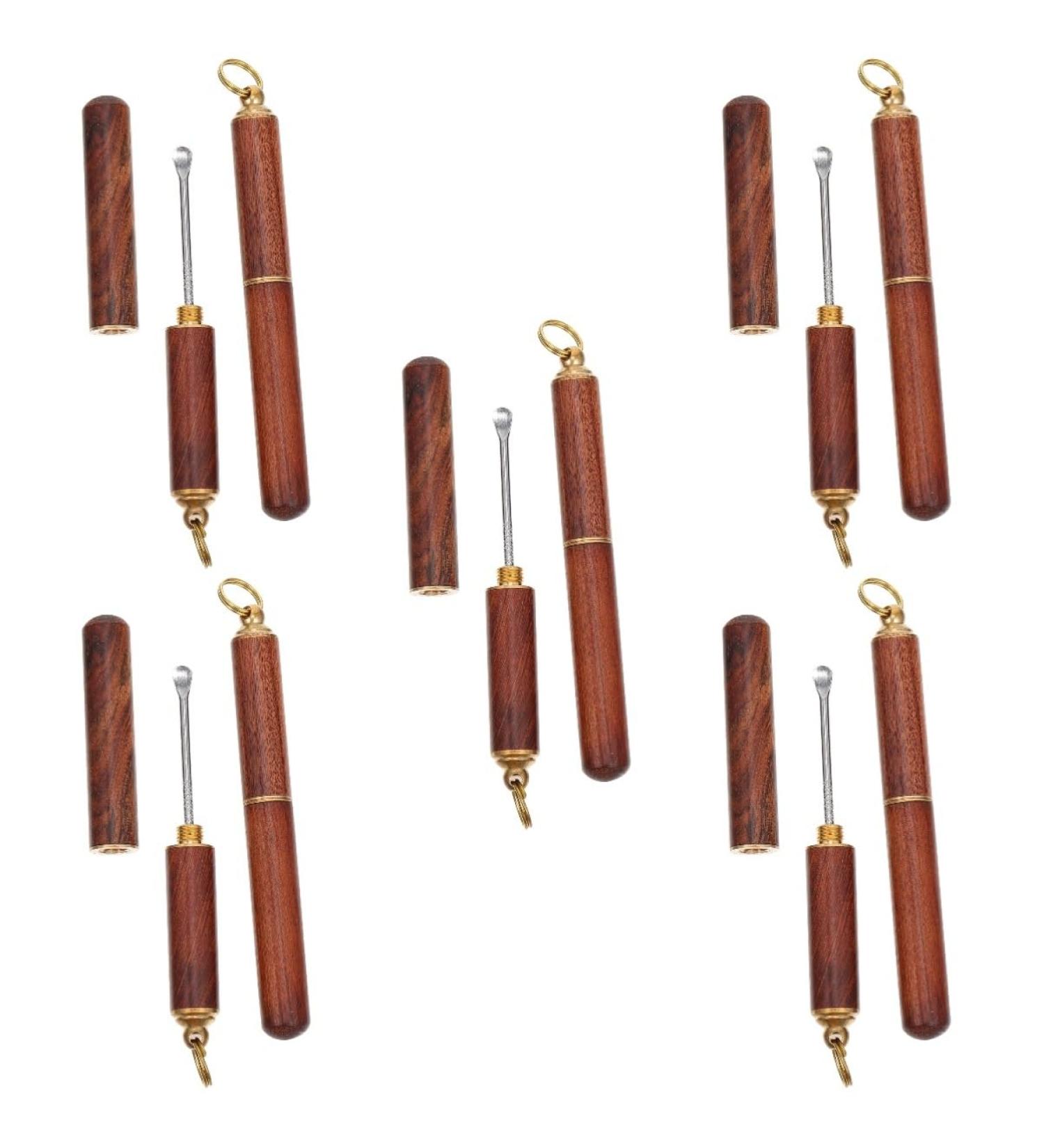 FRCOLOR 10 Pcs Wooden Ear Wax Removal Spoons - Durable Ear Picks & Portable Ear Cleaners for Effective Ear Wax Removal - Buy Online on GoSupps.com