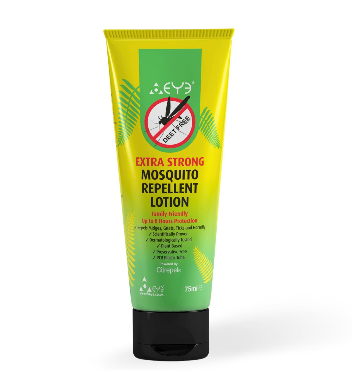 THEYE Mosquito Repellent Cream - Extra Strong Tropical Strength | 100% Natural Deet Free | Safe for Adults, Children & Environment | 75ml - Buy Online on GoSupps.com
