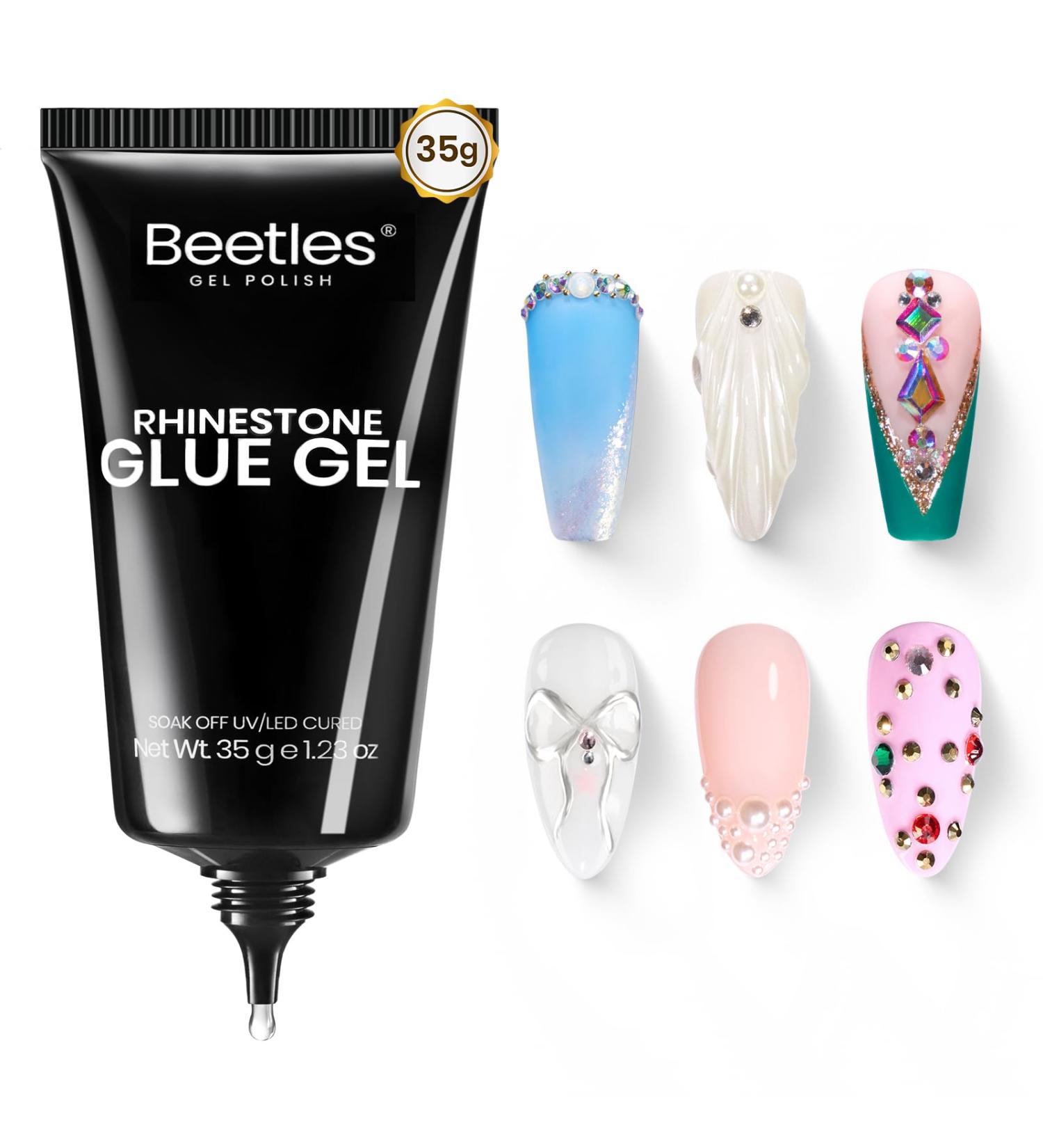 Buy Beetles 35ML Rhinestone Glue for Nails | Super Strong Gel for Nail Charms & Decorations | Perfect for Nail Art & 3D Beauty Gifts - Fast International Shipping - Buy Online on GoSupps.com