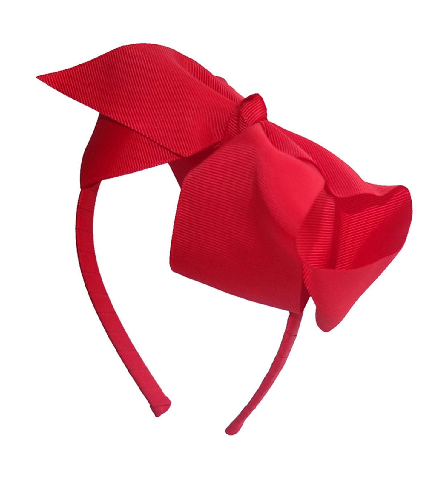 LUSM Ribbon Bow Alice Hair Band Headband RED