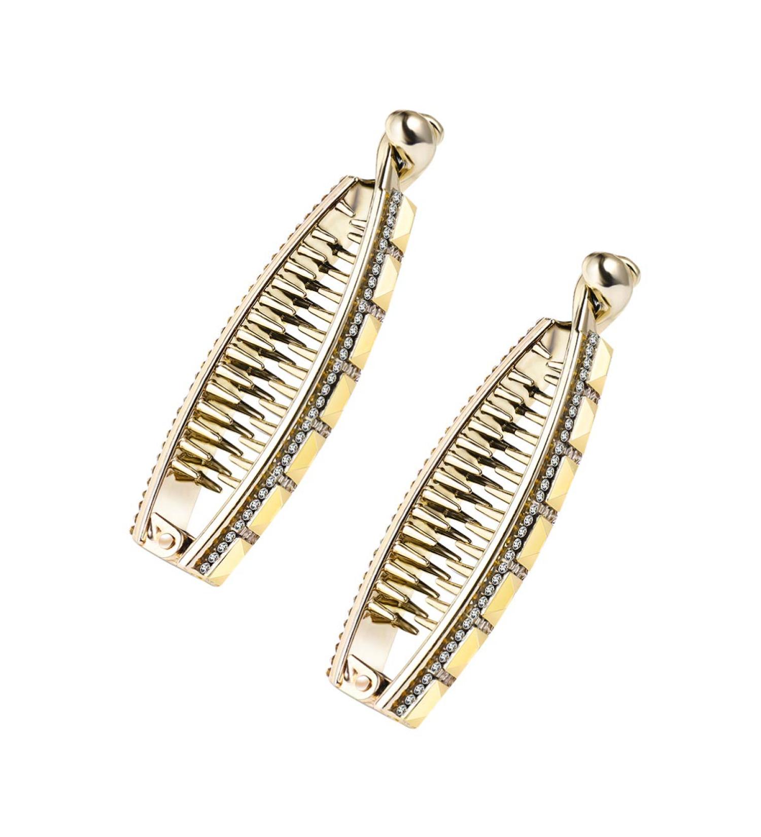 Lurrose Fishtail Hair Clip - 2pcs Wire Hoop & Banana Combs Hair Accessories for Women & Girls - Trendy Hair Clips for Stylish Hairstyles - Buy Online on GoSupps.com
