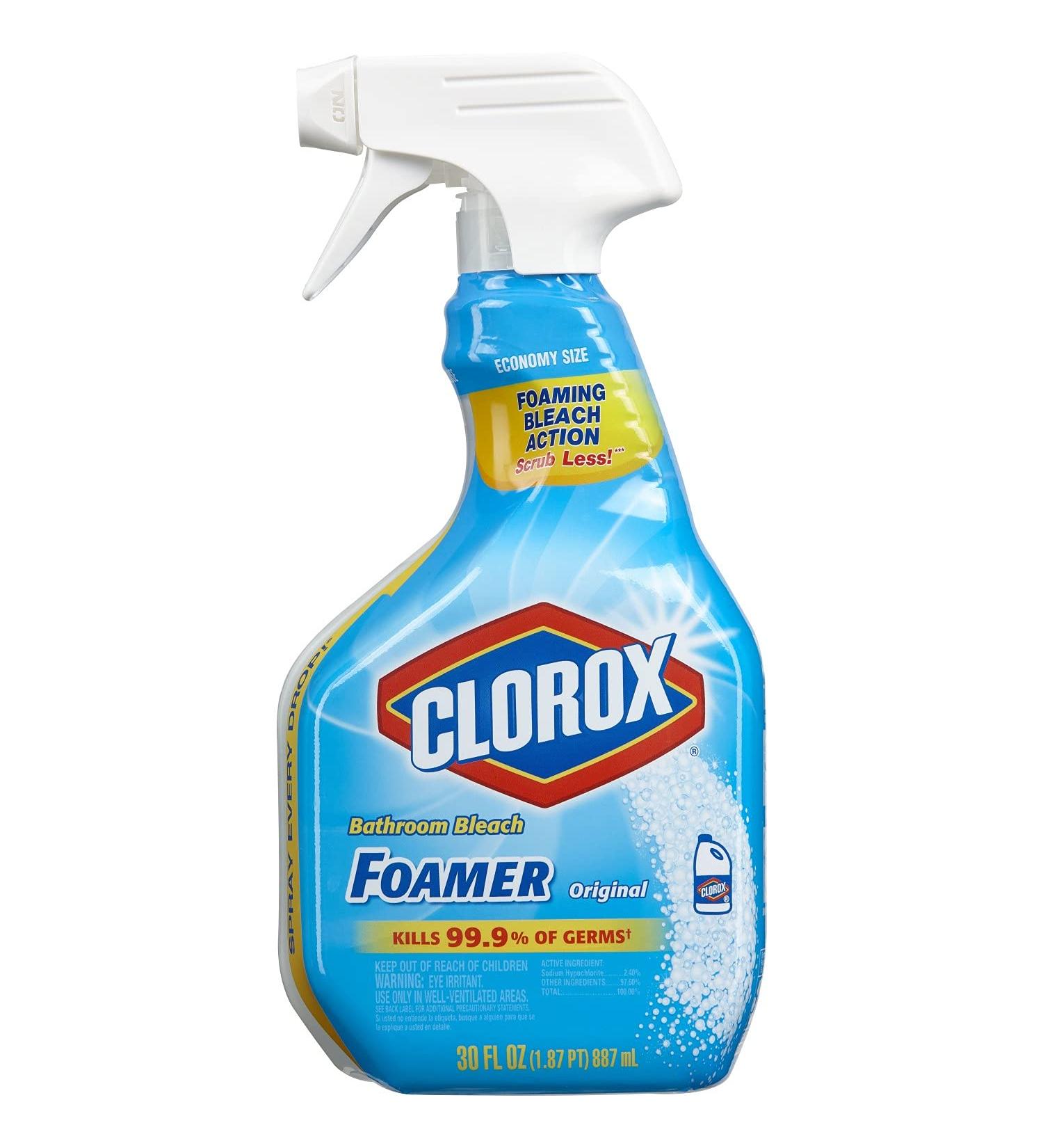 Clorox Disinfecting Bathroom Foamer with Bleach Original 30 oz Spray - Bathroom Cleaning - Buy Online on GoSupps.com