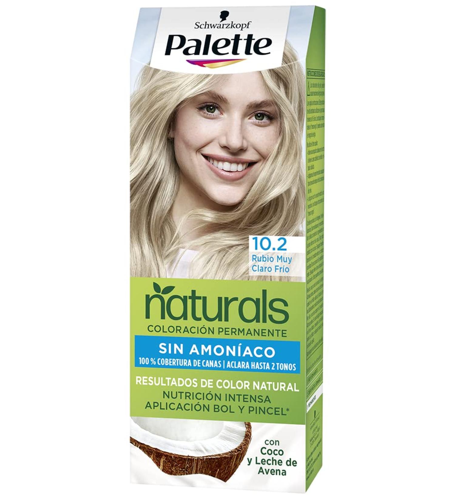 PALETTE NATURAL tinte 10.2-rubio muy claro frío