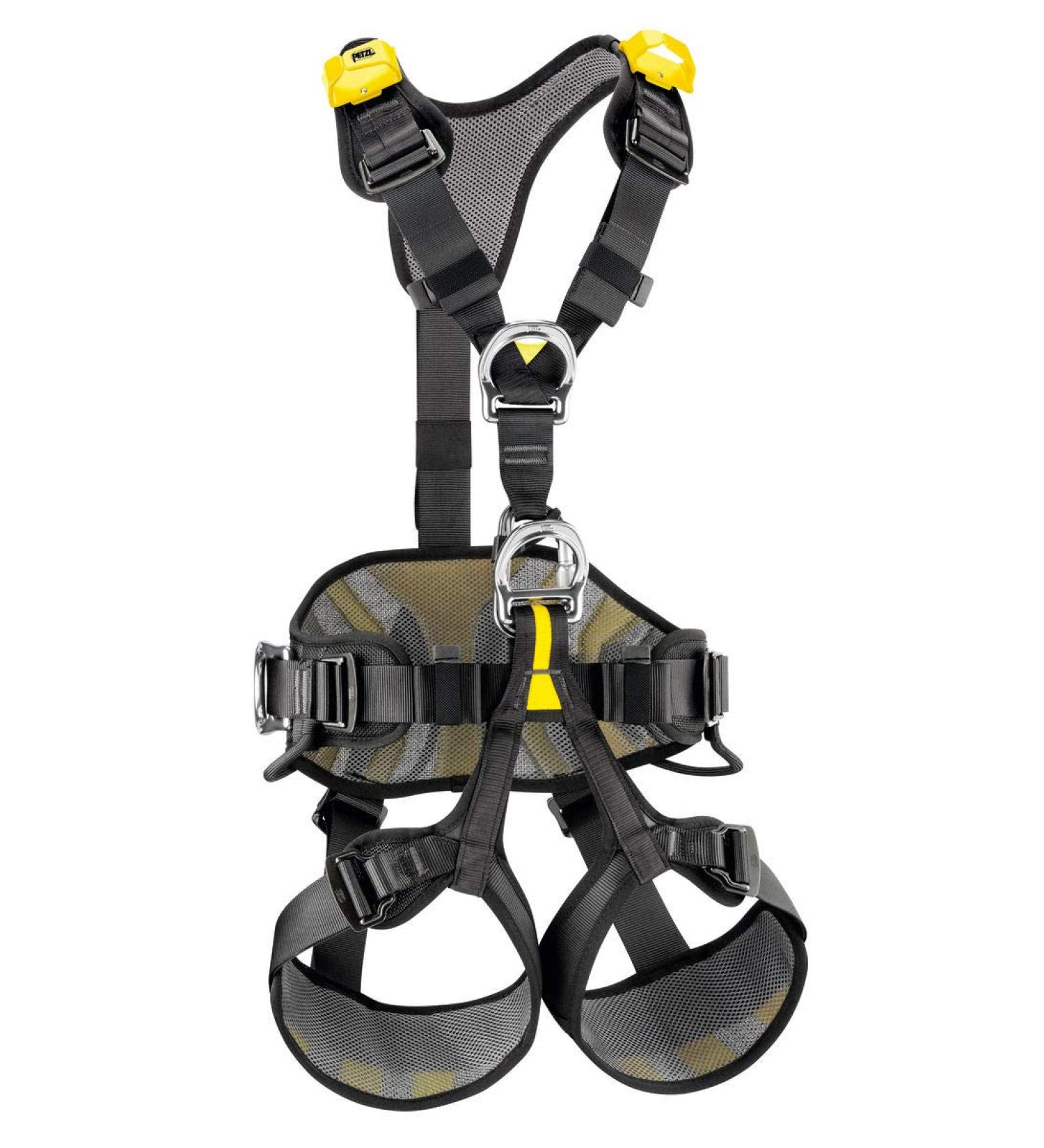 PETZL Unisex Avao Bod 2 Climbing Harness - Black/Yellow EU | International Shipping Available - Buy Online on GoSupps.com
