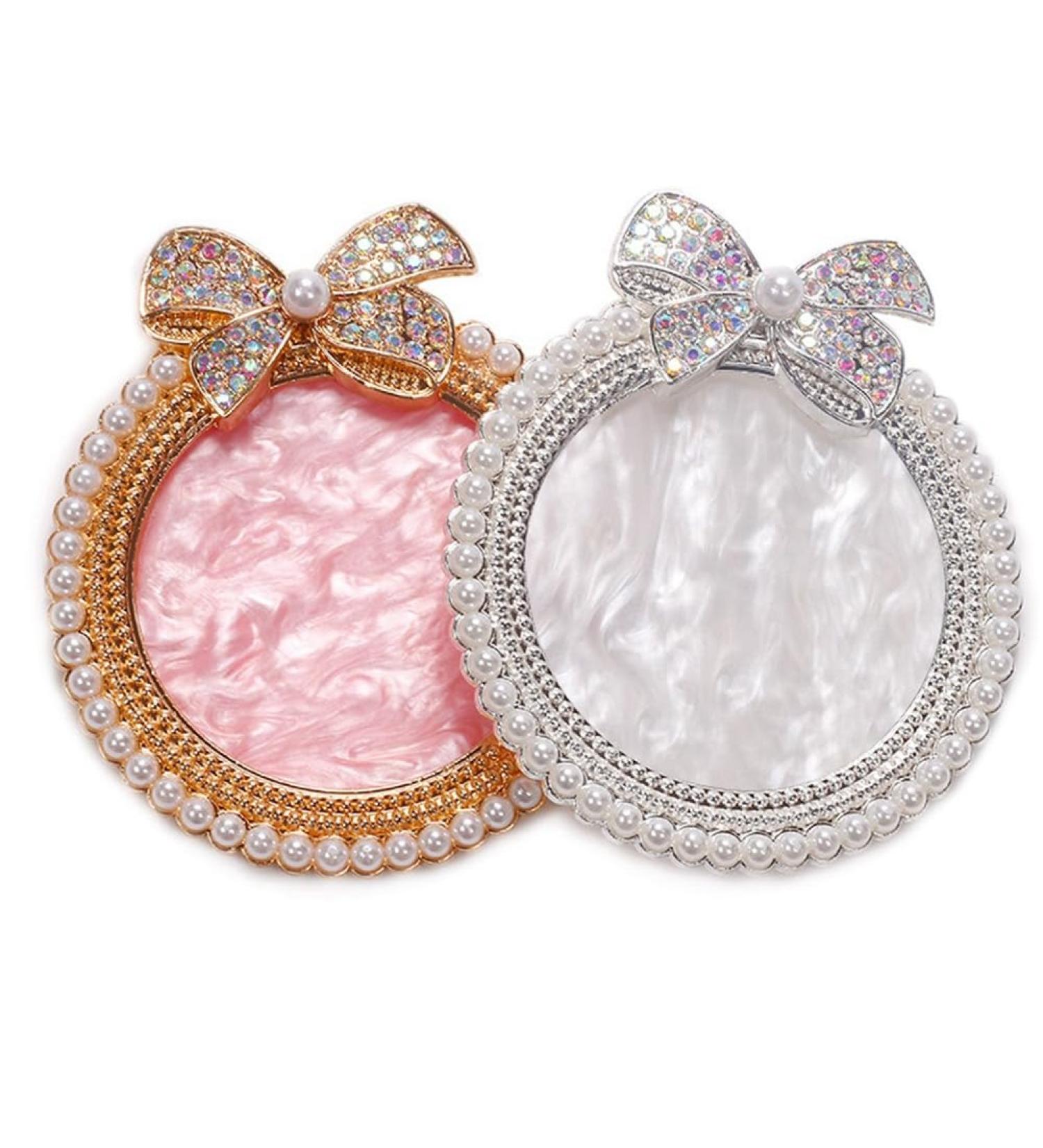 wemee 2Pcs Resin Nail Art Palette Bow Decorated with Rhinestones Nail Art Display Board - Buy Online on GoSupps.com