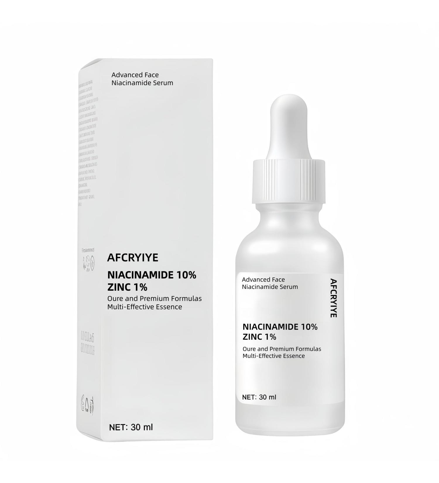 Niacinamide 10% + Zinc 1% Serum for Face Oil Control Acne Pore Minimizer & Blemish Reduction Lightweight Non-Greasy Facial Serum 30ml (1 Fl Oz) (1) - Buy Online on GoSupps.com