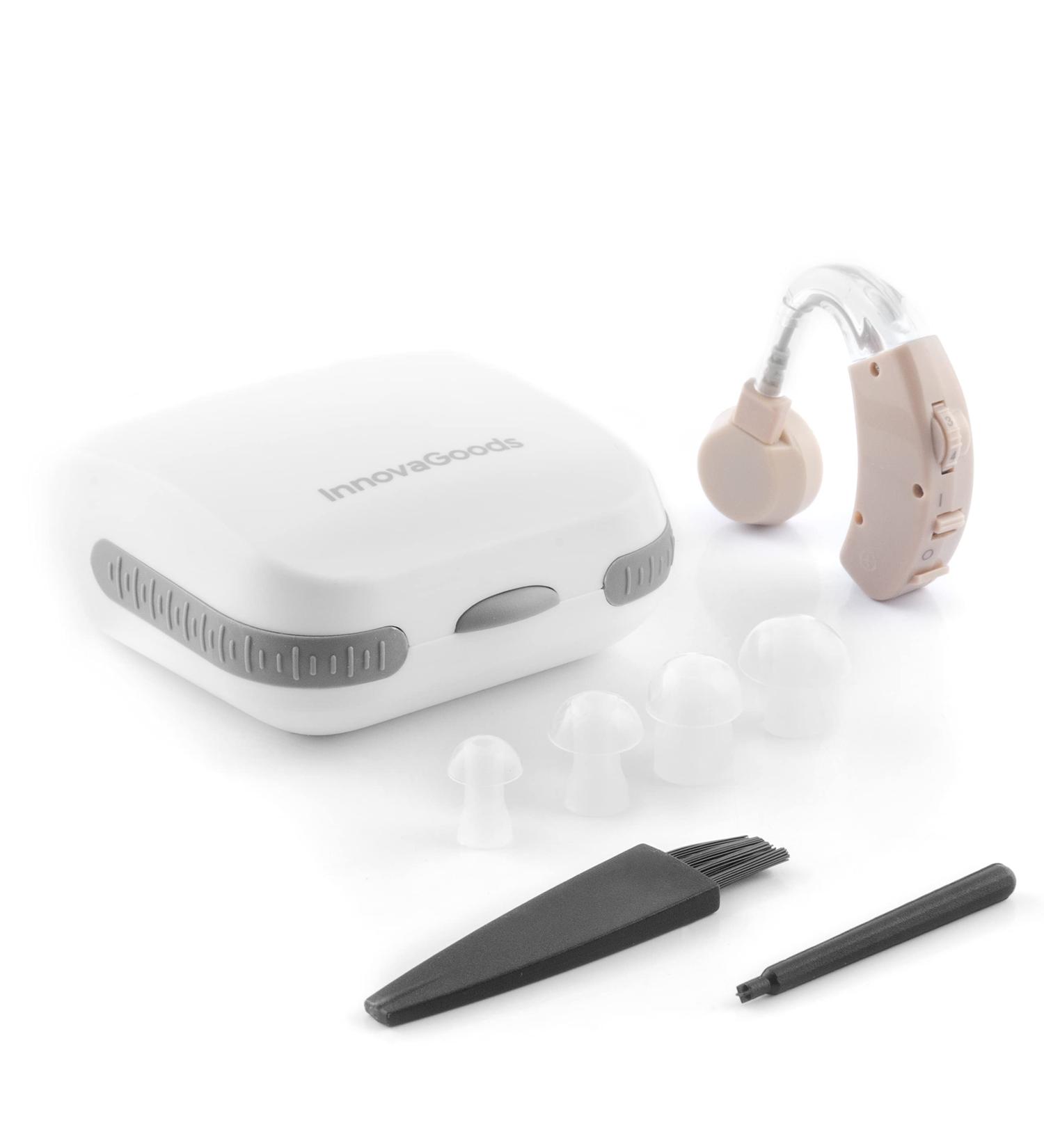 Innovagoods Compact Retro Earphone Amplifier - Ergonomic Adjustable Volume & Cleaning Accessories - International Shipping Available - Buy Online on GoSupps.com