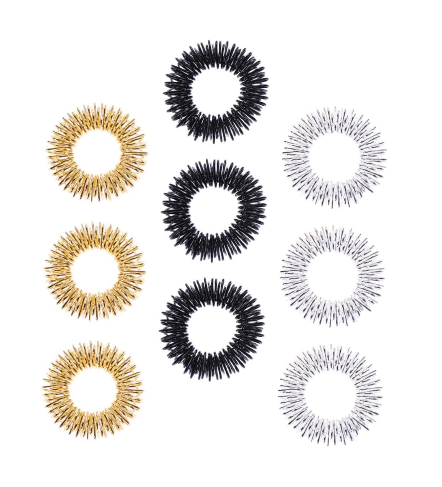 Beaupretty 9pcs Massage Device & Acupressure Rings - Decompression Finger Massage Toy & Metal Bracelet for Stress Relief - International Shipping Available - Buy Online on GoSupps.com