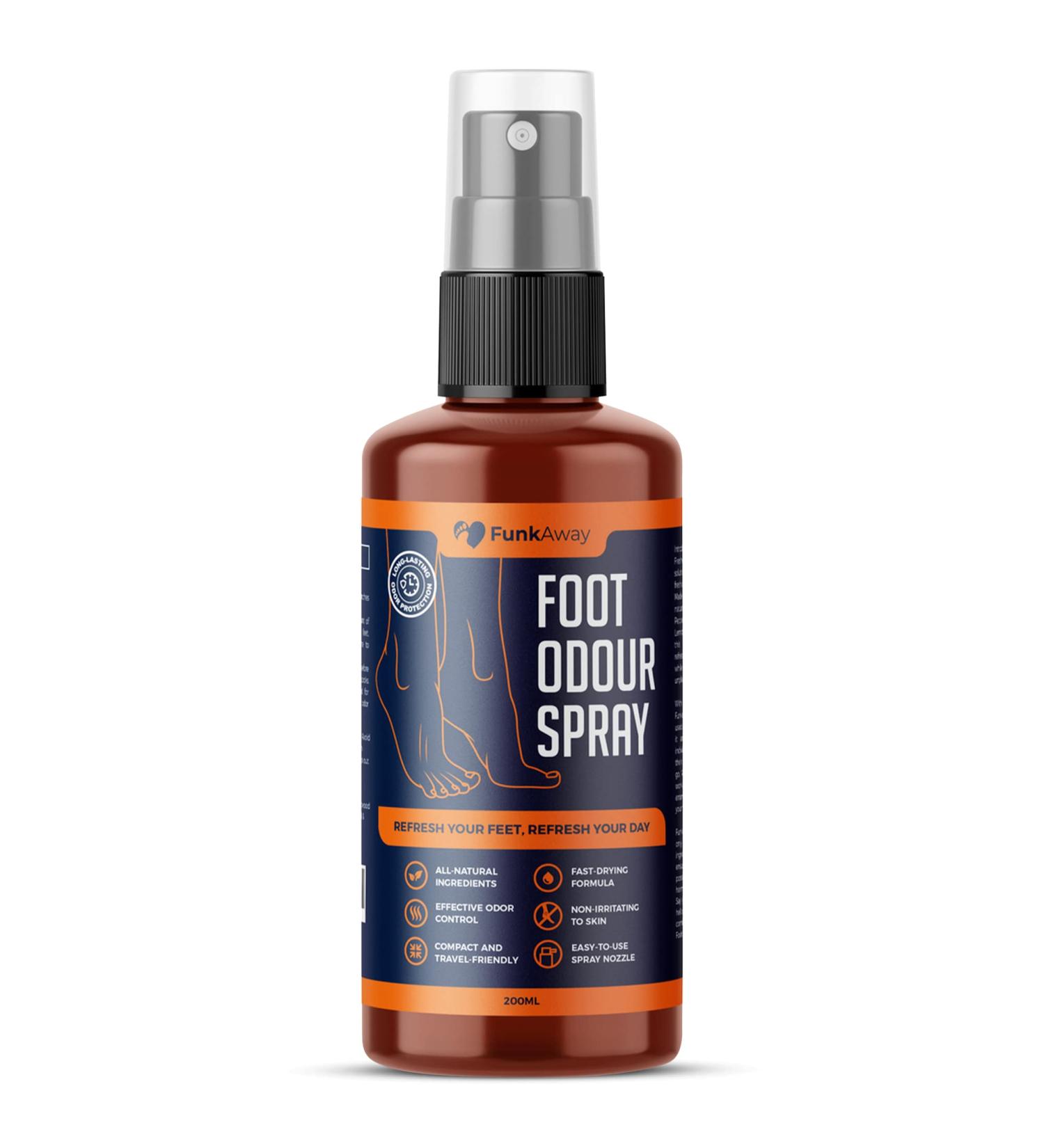 Foot Odour Spray | Effective odor control | All-natural ingredients | 200ml - Buy Online on GoSupps.com