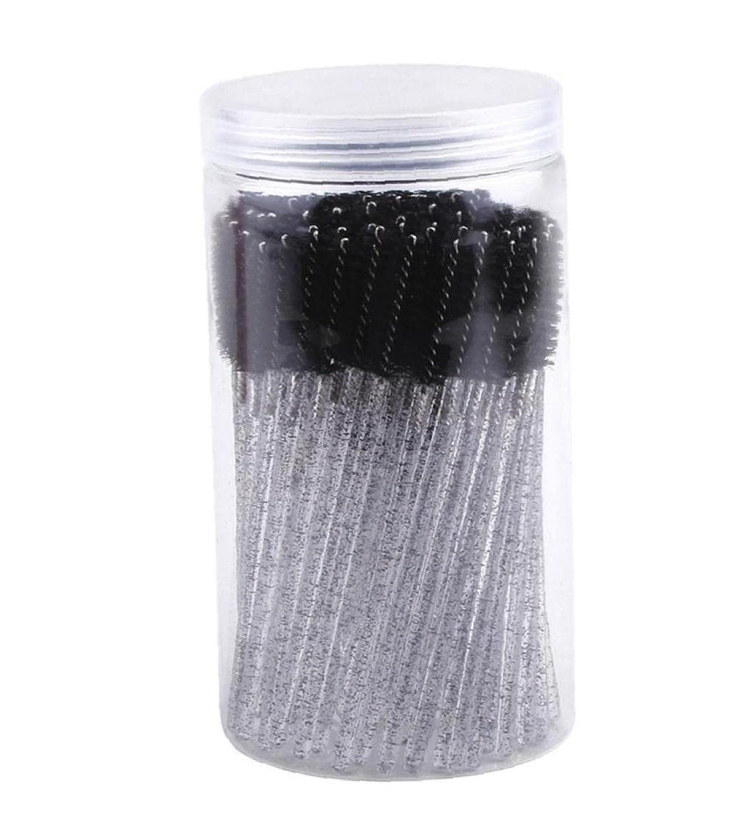 100pcs Crystal Eye Brush Brush Mascara Wands Eye Applicator Brush for Eyelashes Extensions Eye Makeup Kit Tool Spoolies - Buy Online on GoSupps.com