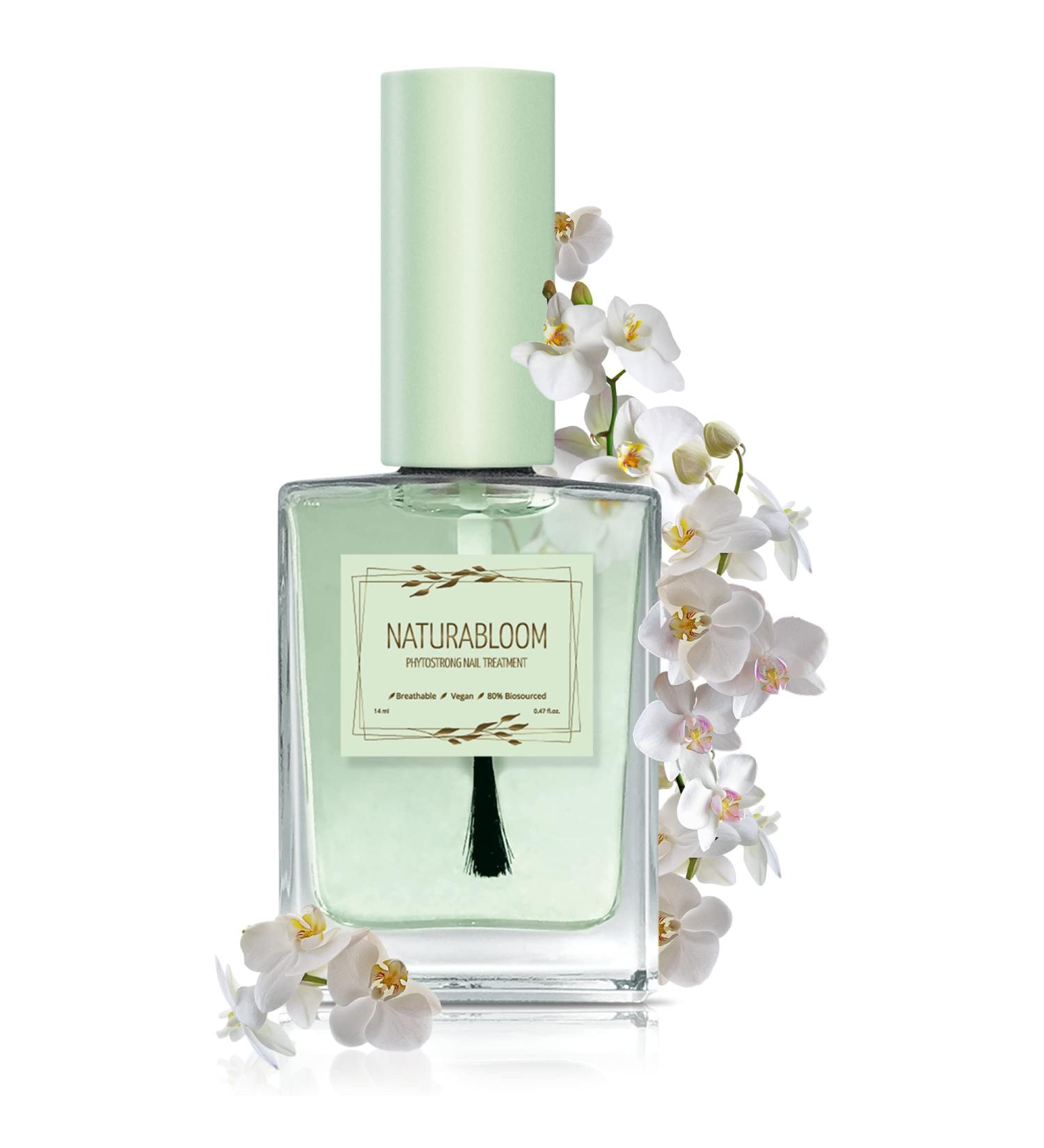 NATURABLOOM Phytostrong Breathable Nail Strengthener - Premium Nail Treatment for Natural Nail Care - Biosourced Nail Hardener - Buy Online on GoSupps.com