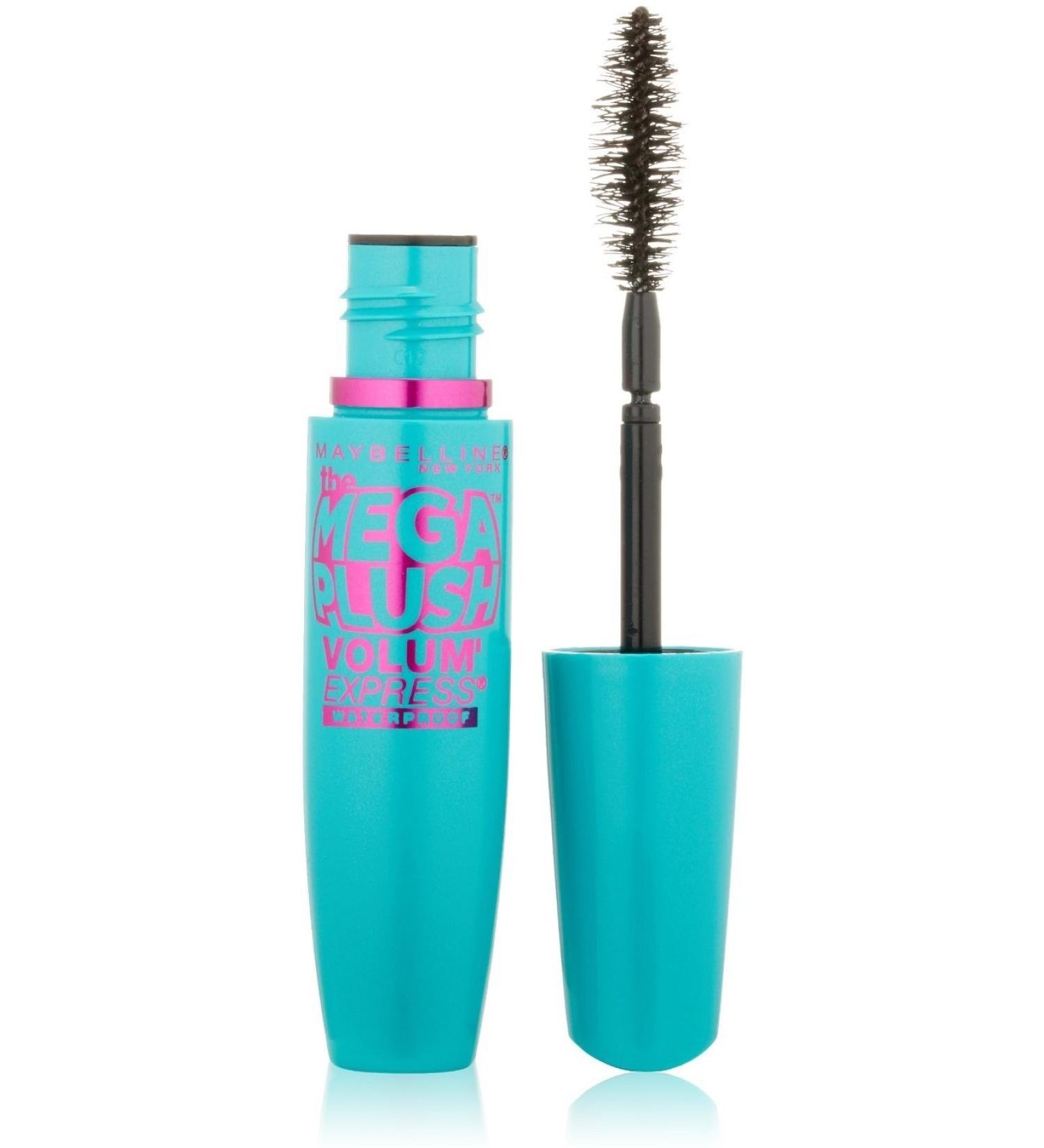 Maybelline New York Volum' Express The Mega Plush Waterproof Mascara  Brownish Black  276  0.30 oz