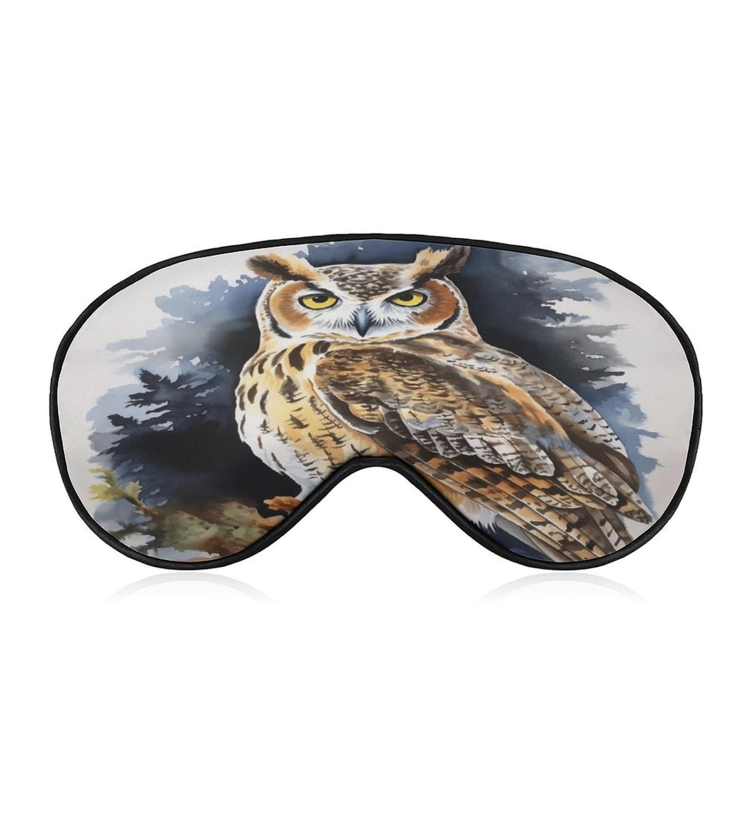 Sleep Mask Owl - Light Blocking Eye Cover with Adjustable Strap | Comfortable Sleep Shade for Restful Nights - Buy Online on GoSupps.com