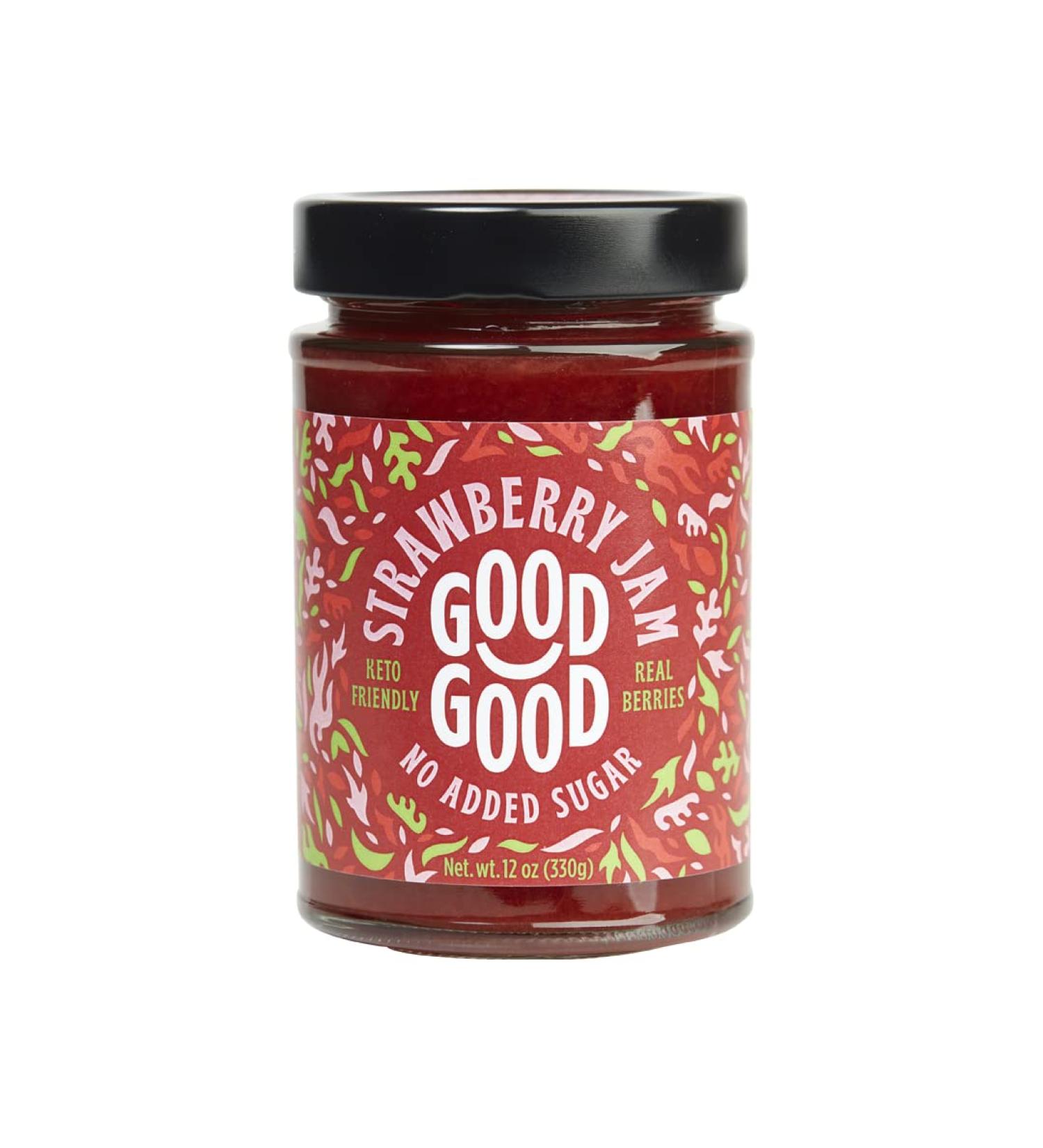 Sweet Strawberry Jam - Keto Friendly, No Added Sugar, Vegan & Gluten Free - 12 oz by Good Good - Buy Online on GoSupps.com