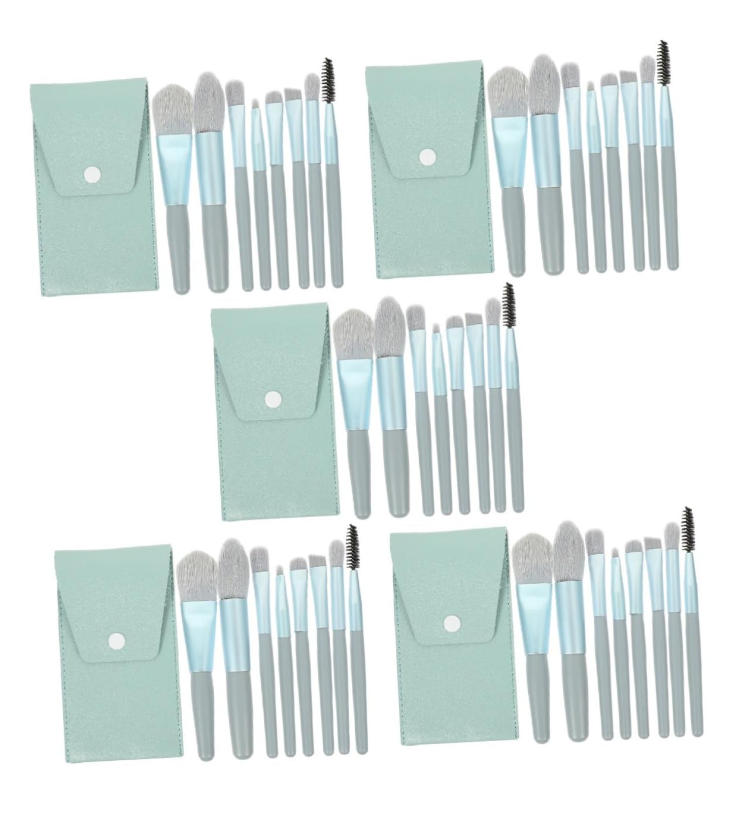 FRCOLOR 5 Sets Travel Makeup Travel Kits for Women Cosmetics Supply Supple Makeup Lip Brush Eyeshadow Brush Soft Makeup Brush Ladies Suits Beauty Girl Pu Makeup Brush Sets Miss - Buy Online on GoSupps.com