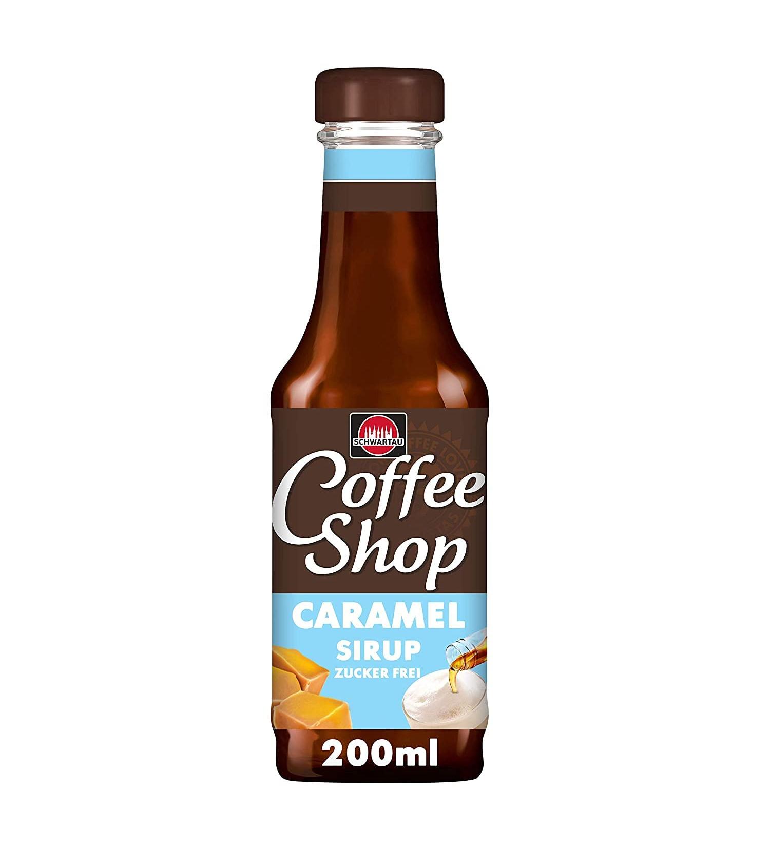 Buy Schwartau Coffee Shop Caramel Sugar-Free Syrup (200ml) - Enhance Your Coffee Specialties! - Buy Online on GoSupps.com
