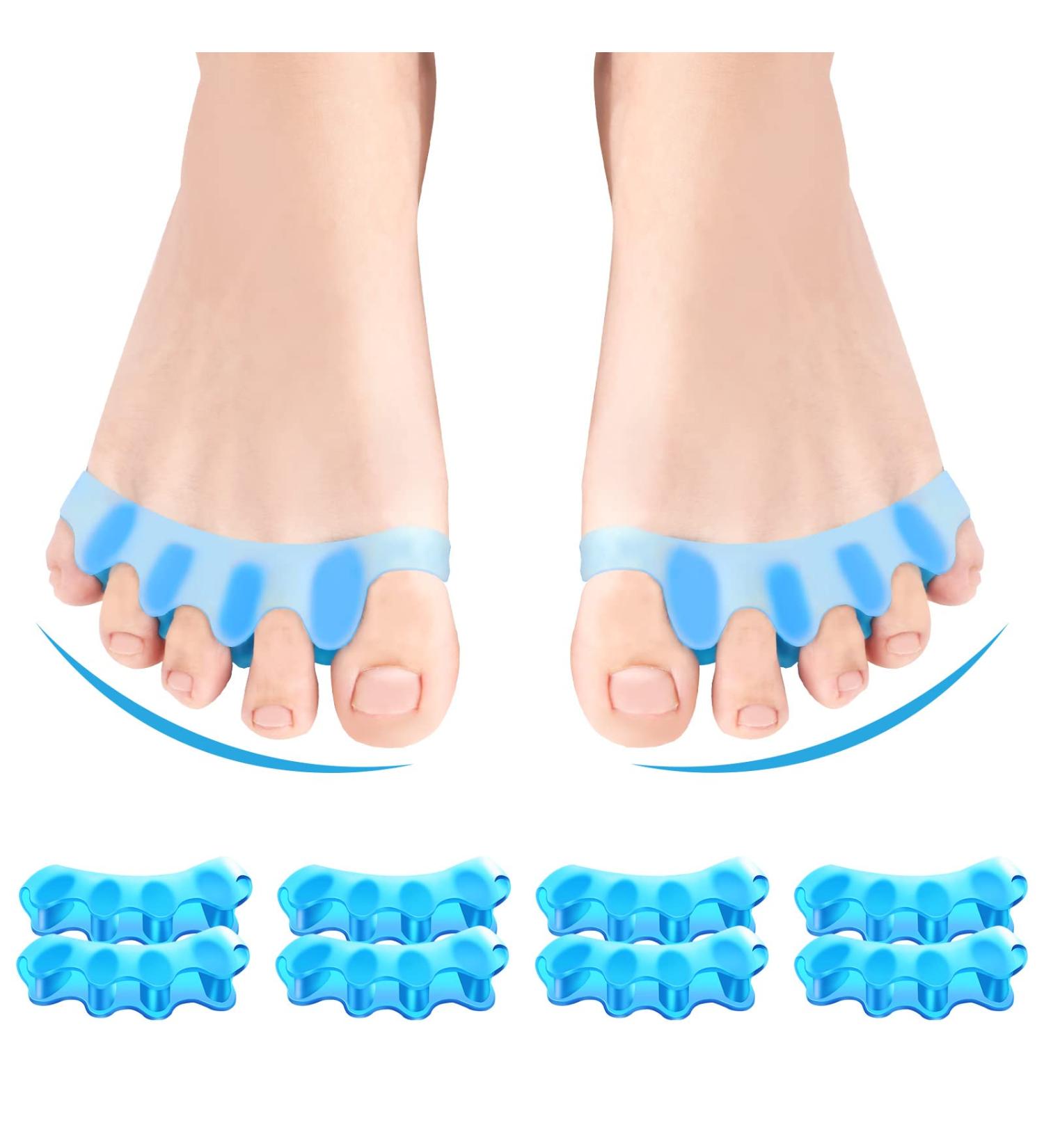 8 PCS Juzure Silicone Toe Separators for Bunions - Toe Correctors for Women & Men - Buy Online on GoSupps.com
