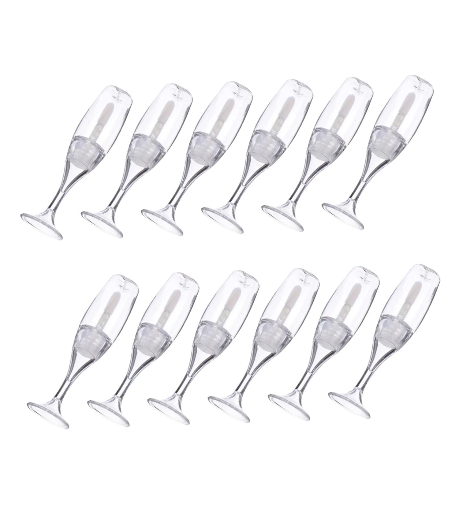 12pi ces Flacons de Gloss Vides Plastique Transparent Lot de Tubes de Gloss Rechargeables avec Pinceau pour Application Uniforme - Buy Online on GoSupps.com