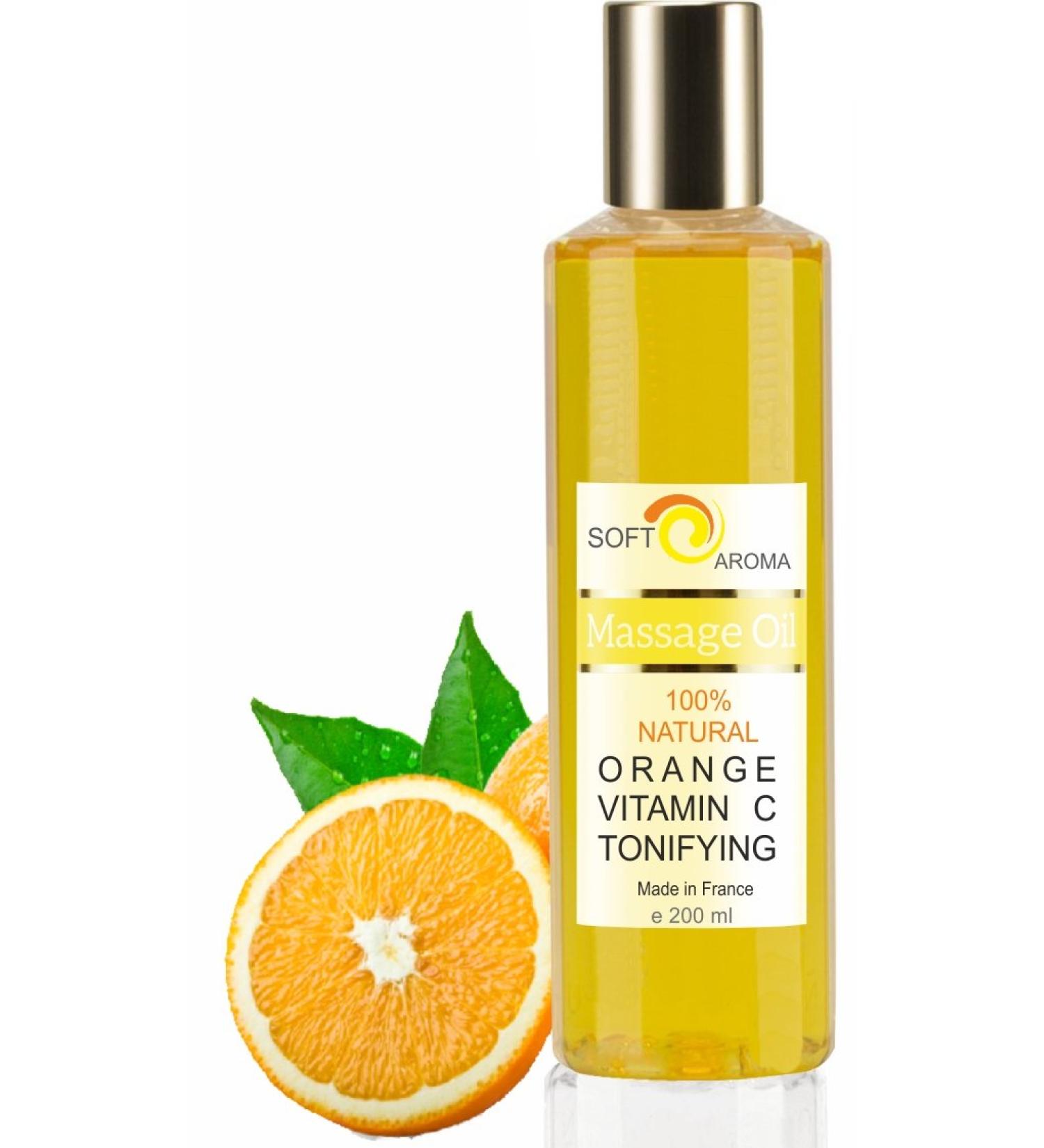 Grape seed oil massage 200 ml (Orange Vitamin C)