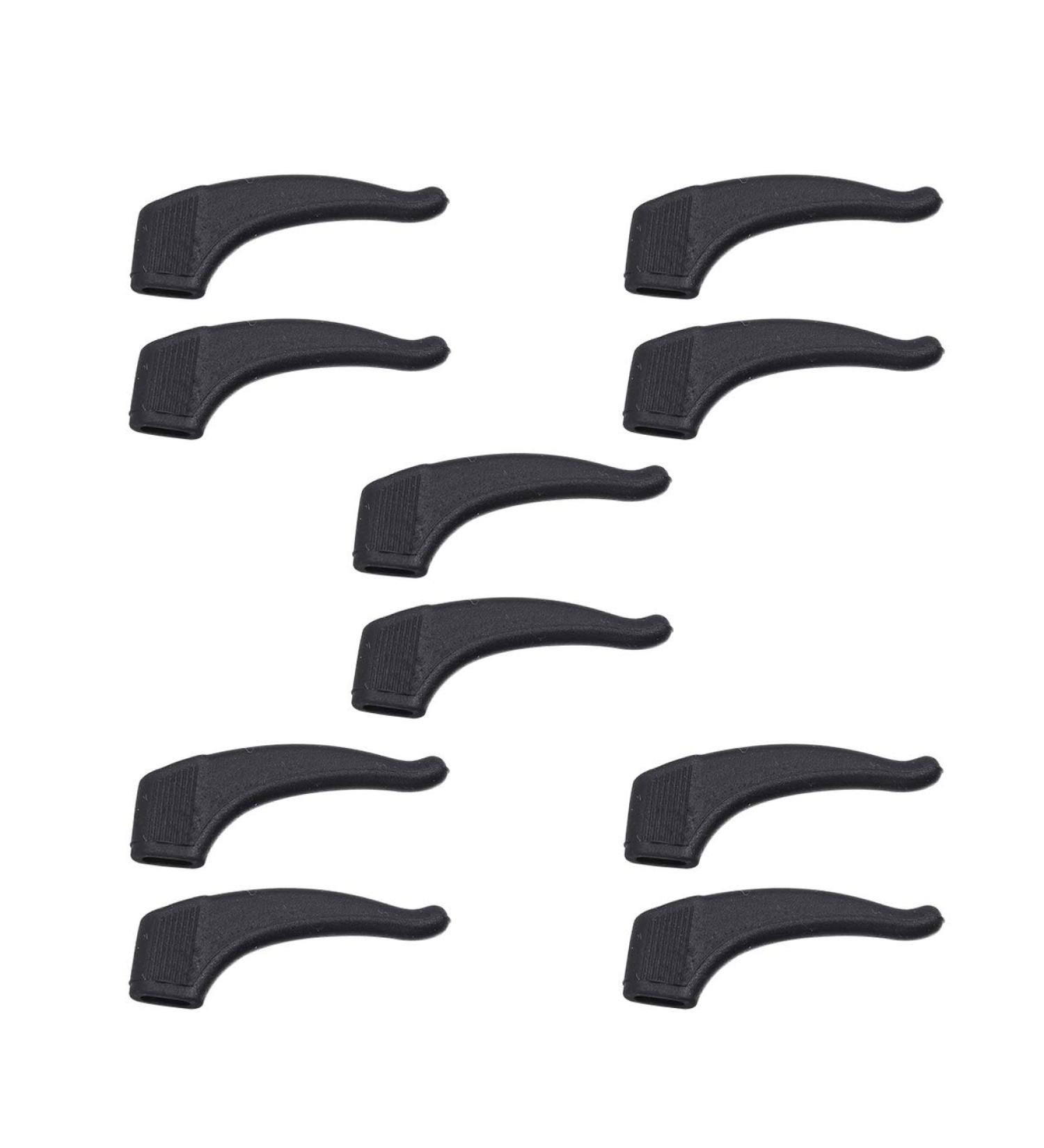 5 Pairs Silicone Glasses Eyeglasses Retainers Ear Hooks Ear Grip Hooks for Glasses Black - Buy Online on GoSupps.com