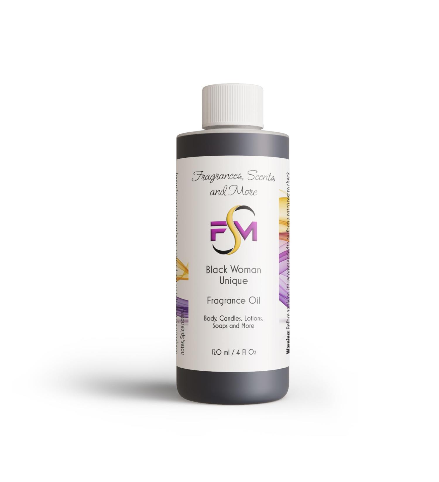 Fragrances Scents and More Black Woman Unique Fragrance Oil - 4 Fl Oz Plastic Bottle (120ml) - Buy Online on GoSupps.com