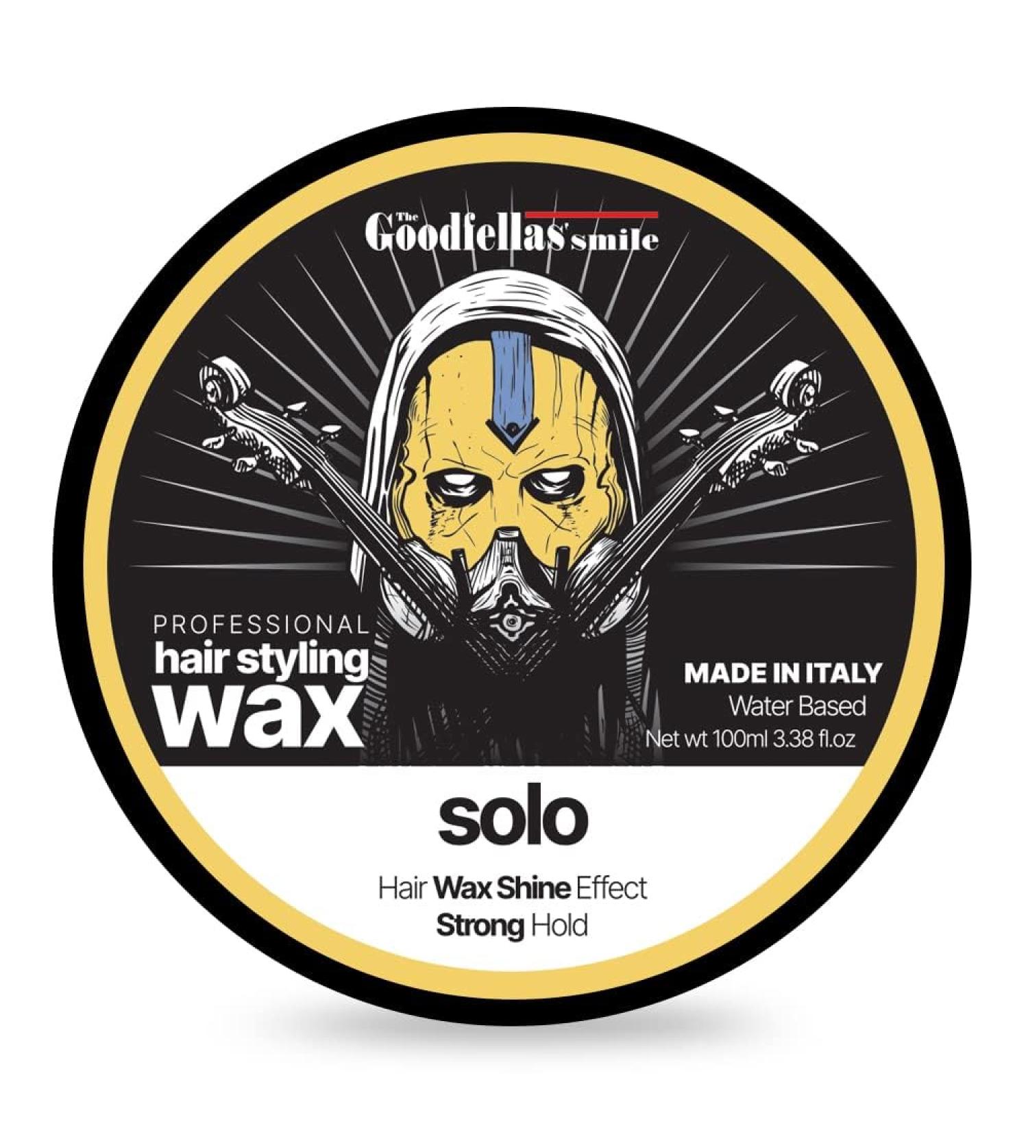 The Goodfellas' smile Hair Wax Fiber/Pomade Strong Hold Formula 100ml Made in Italy (Solo)