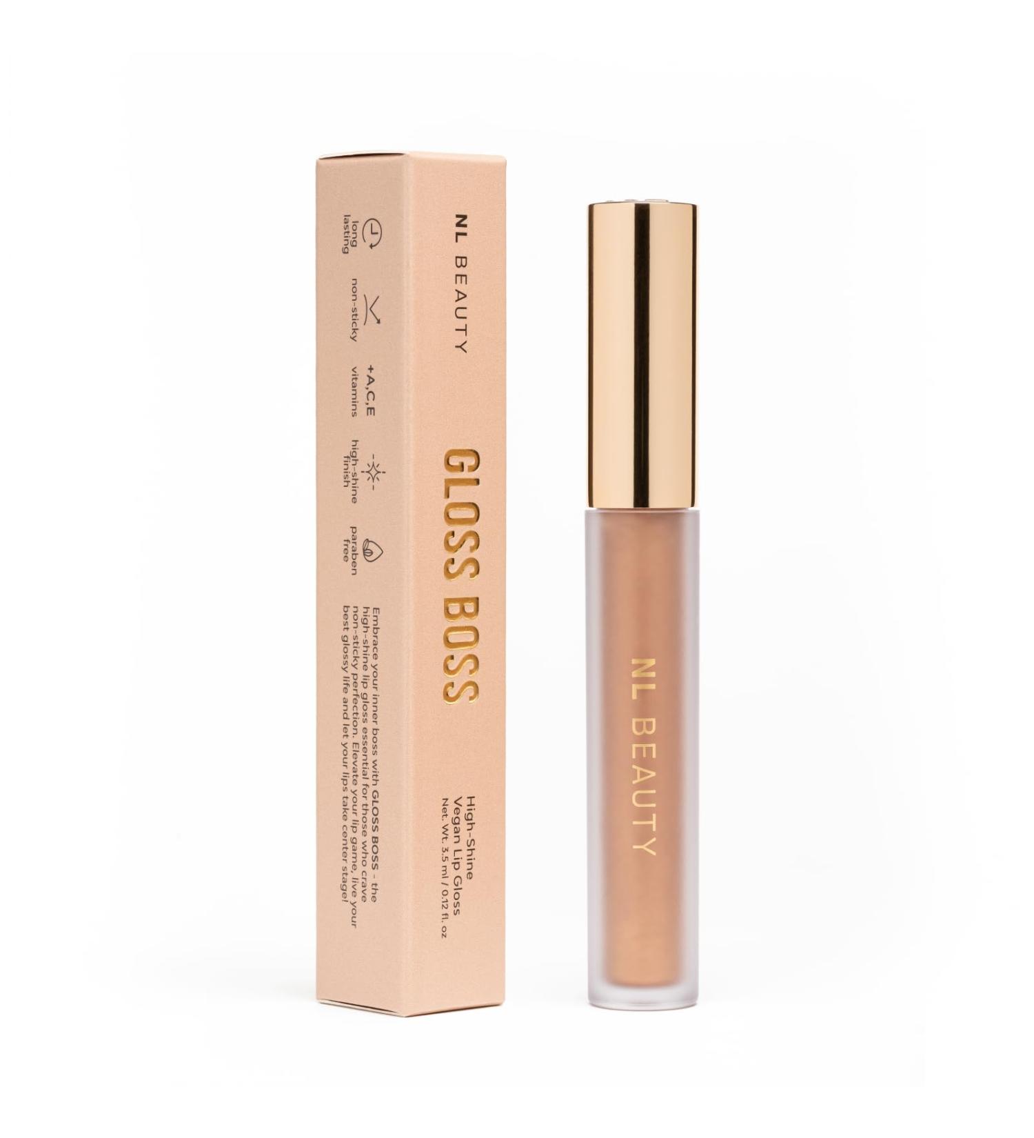 NL Beauty GODDESS Long-lasting Lip Gloss - Enriched with vitamins A C and E - GLOSS BOSS 3.5 ml - Buy Online on GoSupps.com