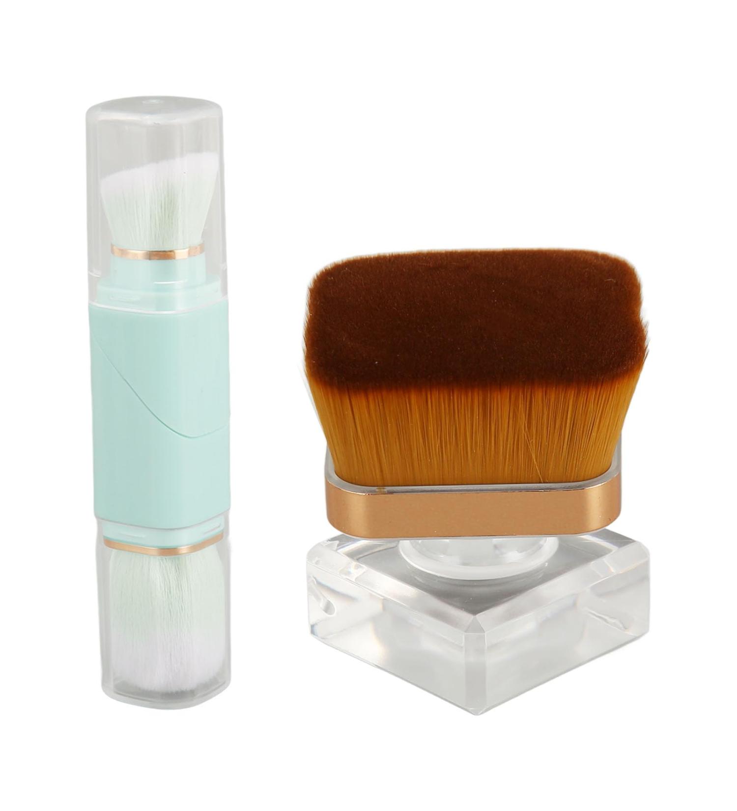Foundation Face Brush Double Ended Makeup Foundation Brush 360 Degrees Rotation Double Head Makeup Brush for Long Service Life - Buy Online on GoSupps.com