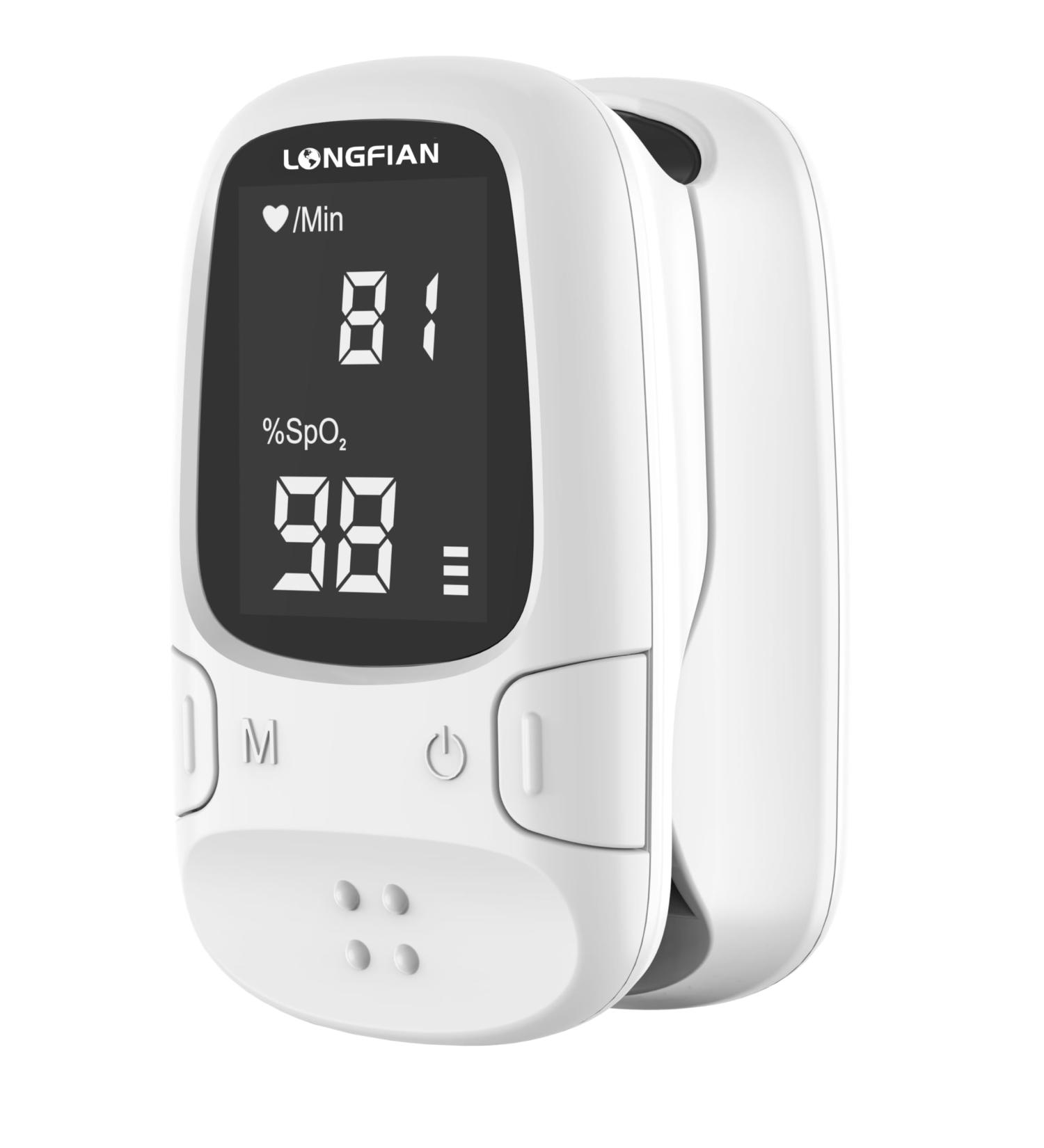 Buy Longfian Finger Pulse Oximeter - Accurate SpO2 & Pulse Monitor with Large LED Display | Ideal for Sports & Aviation - Fast International Shipping - Buy Online on GoSupps.com