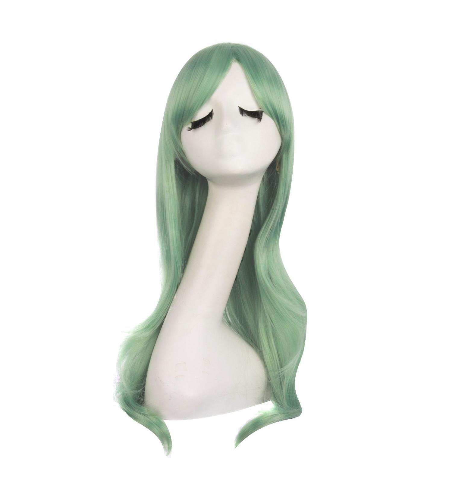 MapofBeauty 28 | 70cm Long Curly Hair Costume Cosplay Wig - Celadon Green - Buy Online on GoSupps.com